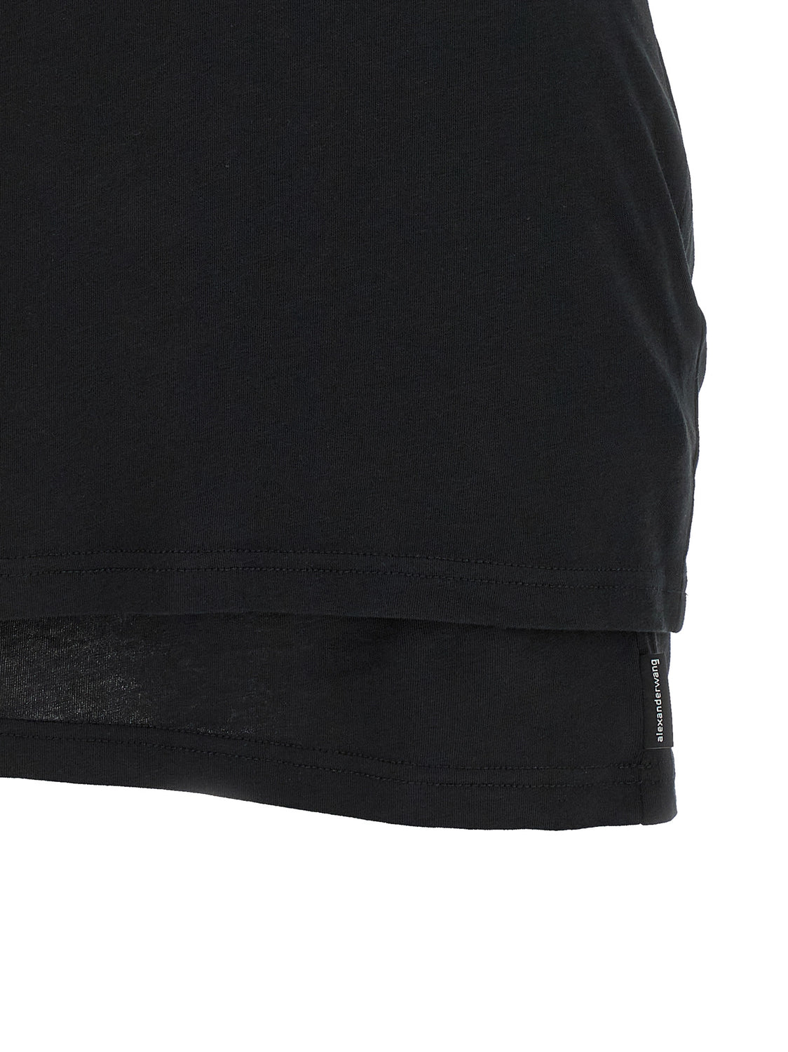 Black Cotton Short Dress
