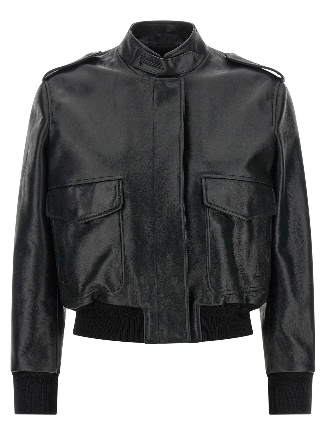 Black Lamb Leather Leather Jacket