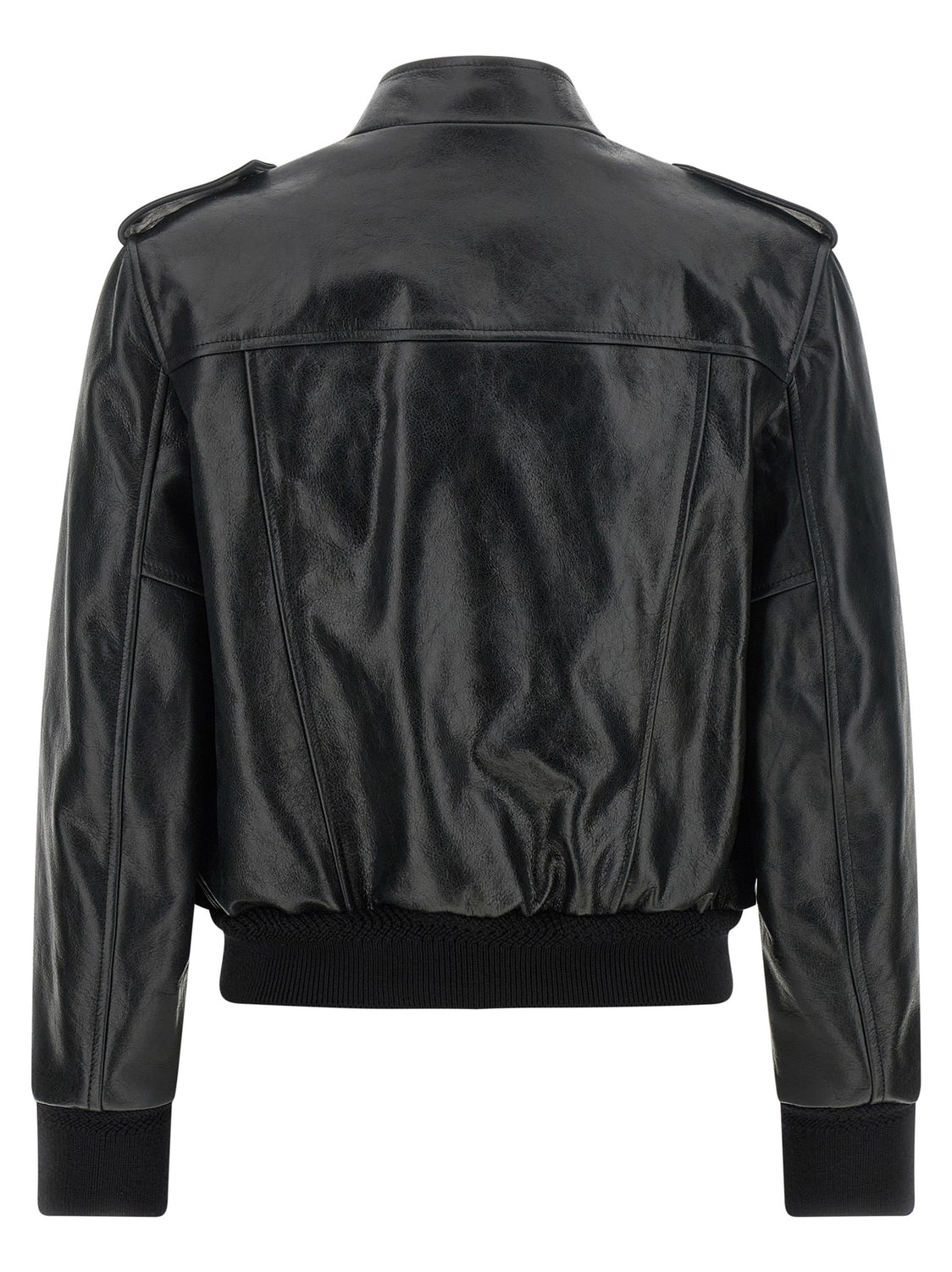 Black Lamb Leather Leather Jacket