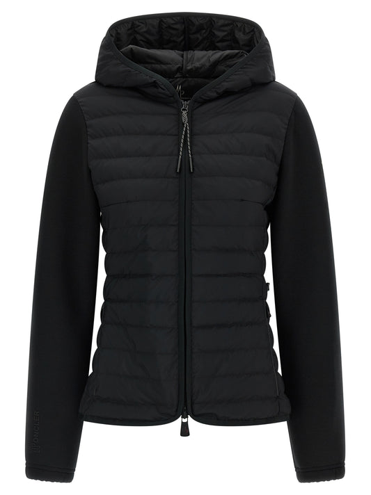 Black Polyamide Full-Length Jacket