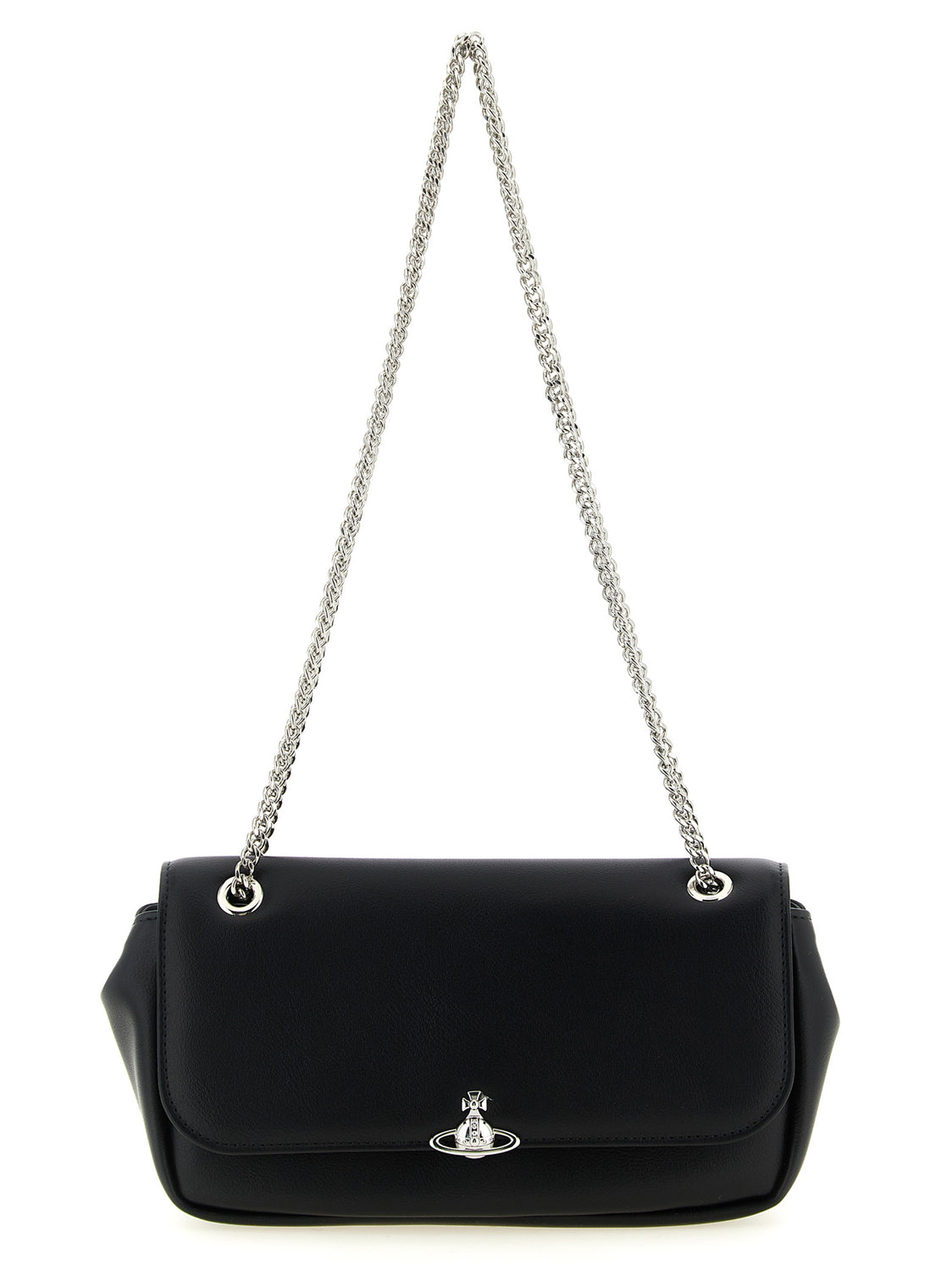 Black Polyester Crossbody Bag