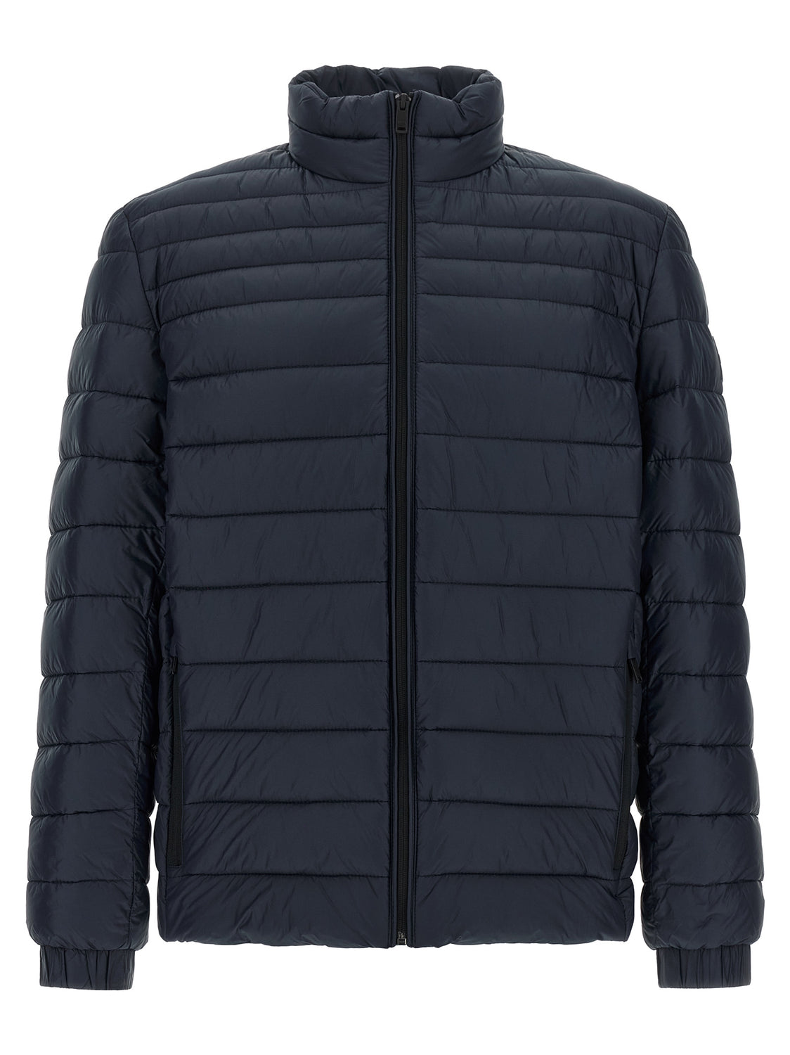 Blue Polyamide Full-Length Jacket