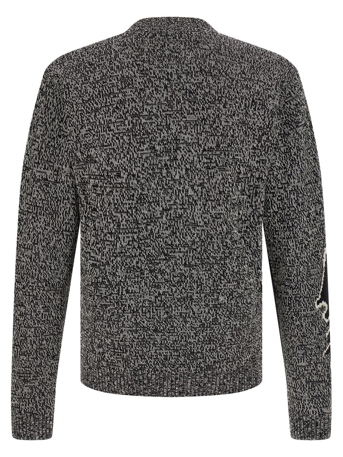 Bicolor Virgin Wool Cardigan