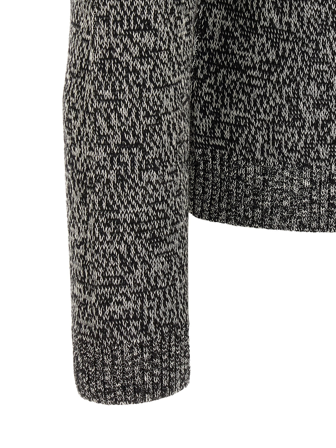 Bicolor Virgin Wool Cardigan