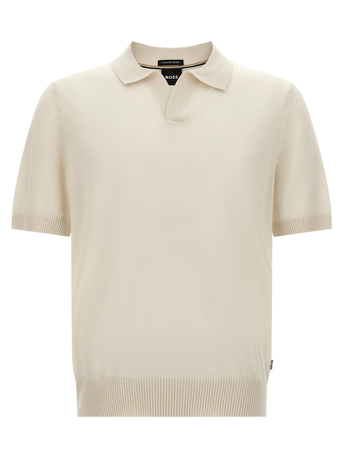 White Virgin Wool Polo Shirt