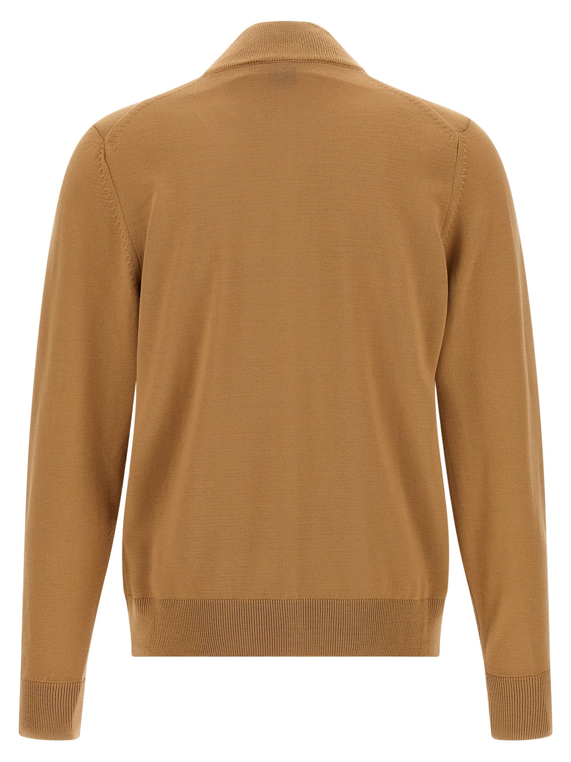 Brown Virgin Wool Cardigan
