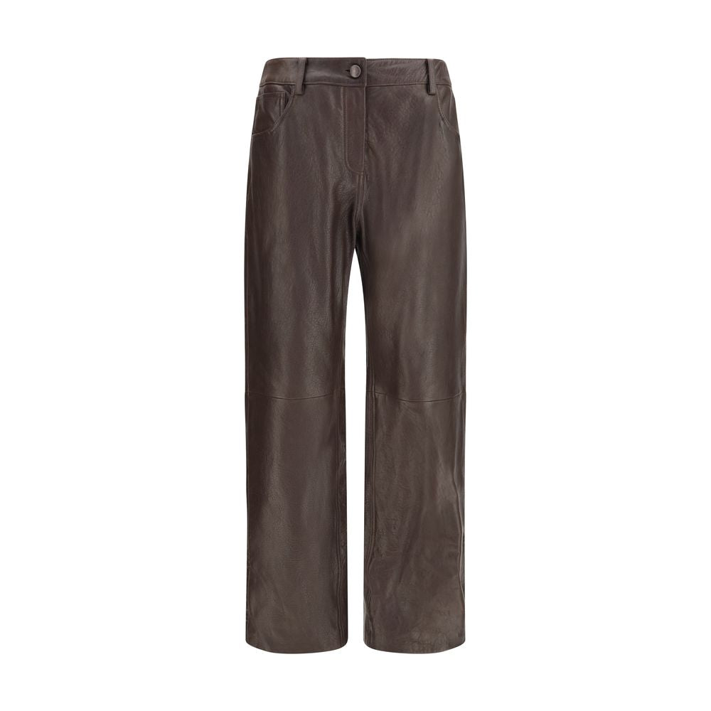 Brown Leather Pants