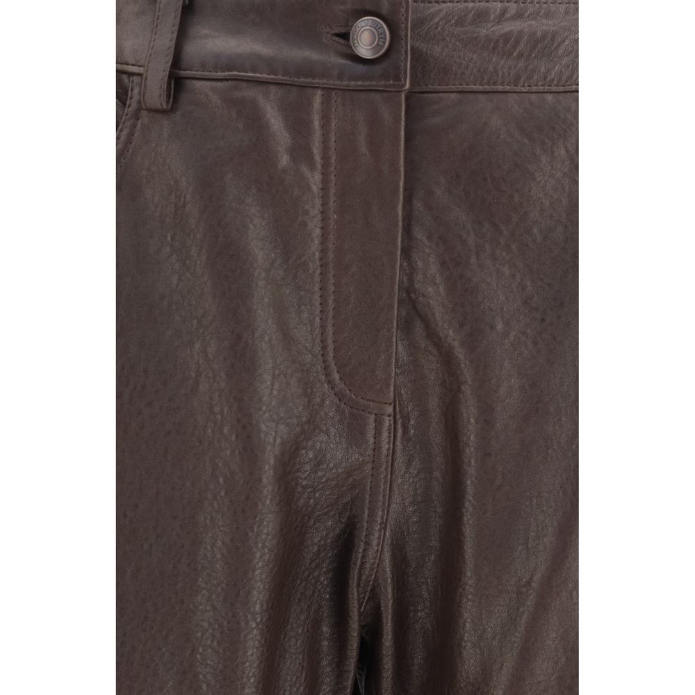 Brown Leather Pants
