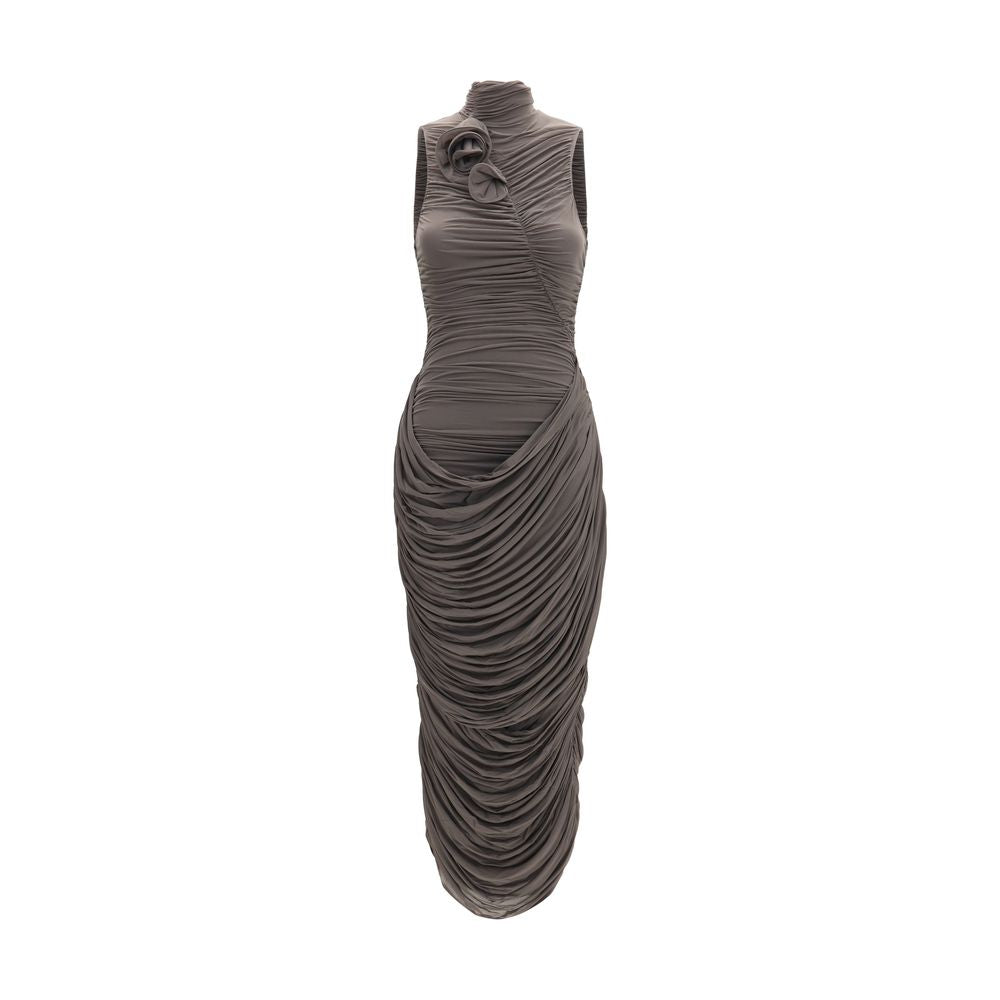 Gray Copper Cocktail Dress