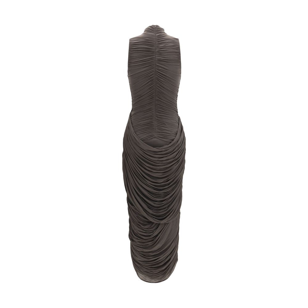 Gray Copper Cocktail Dress