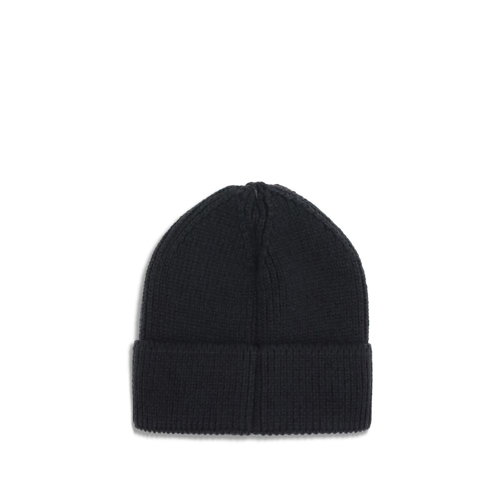Black Marabou Beanie