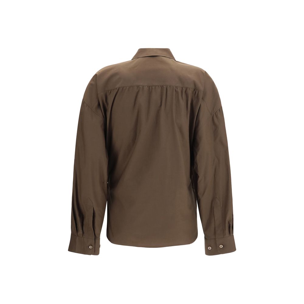 Brown Cotton Shirt