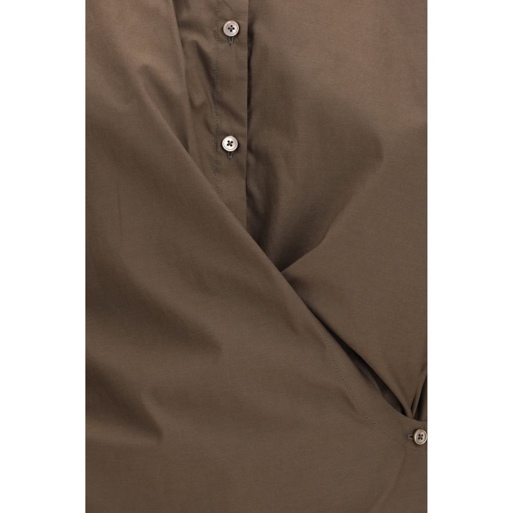 Brown Cotton Shirt