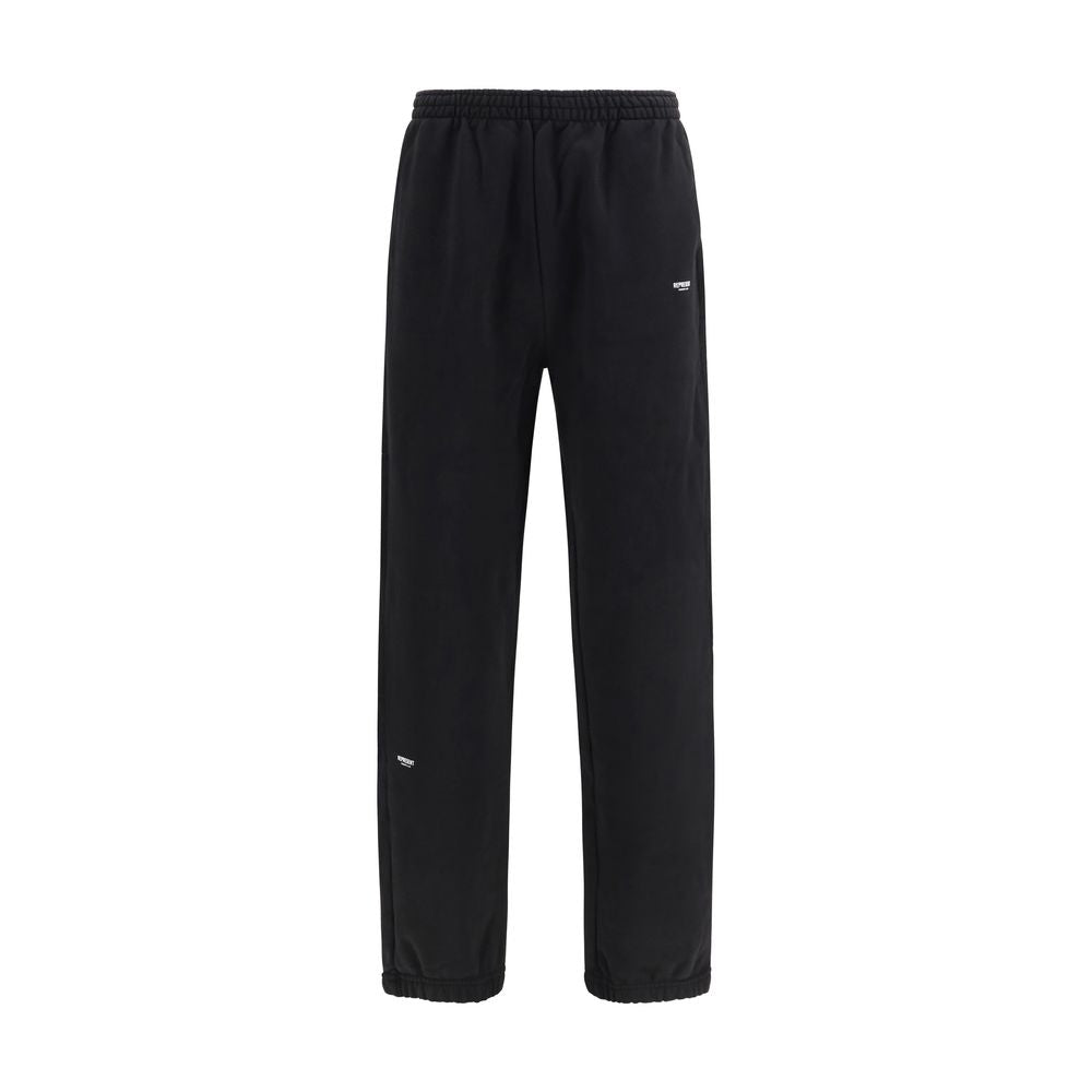 Black Cotton Athletic Pants
