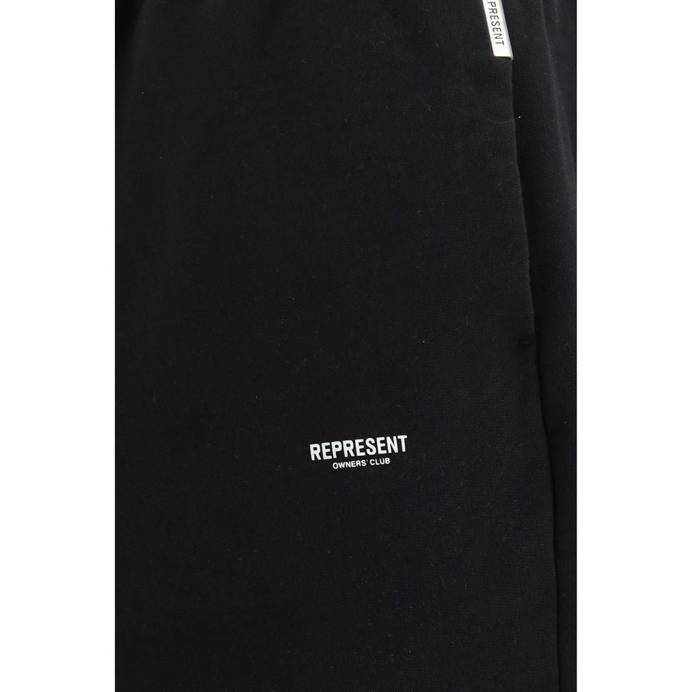 Black Cotton Athletic Pants