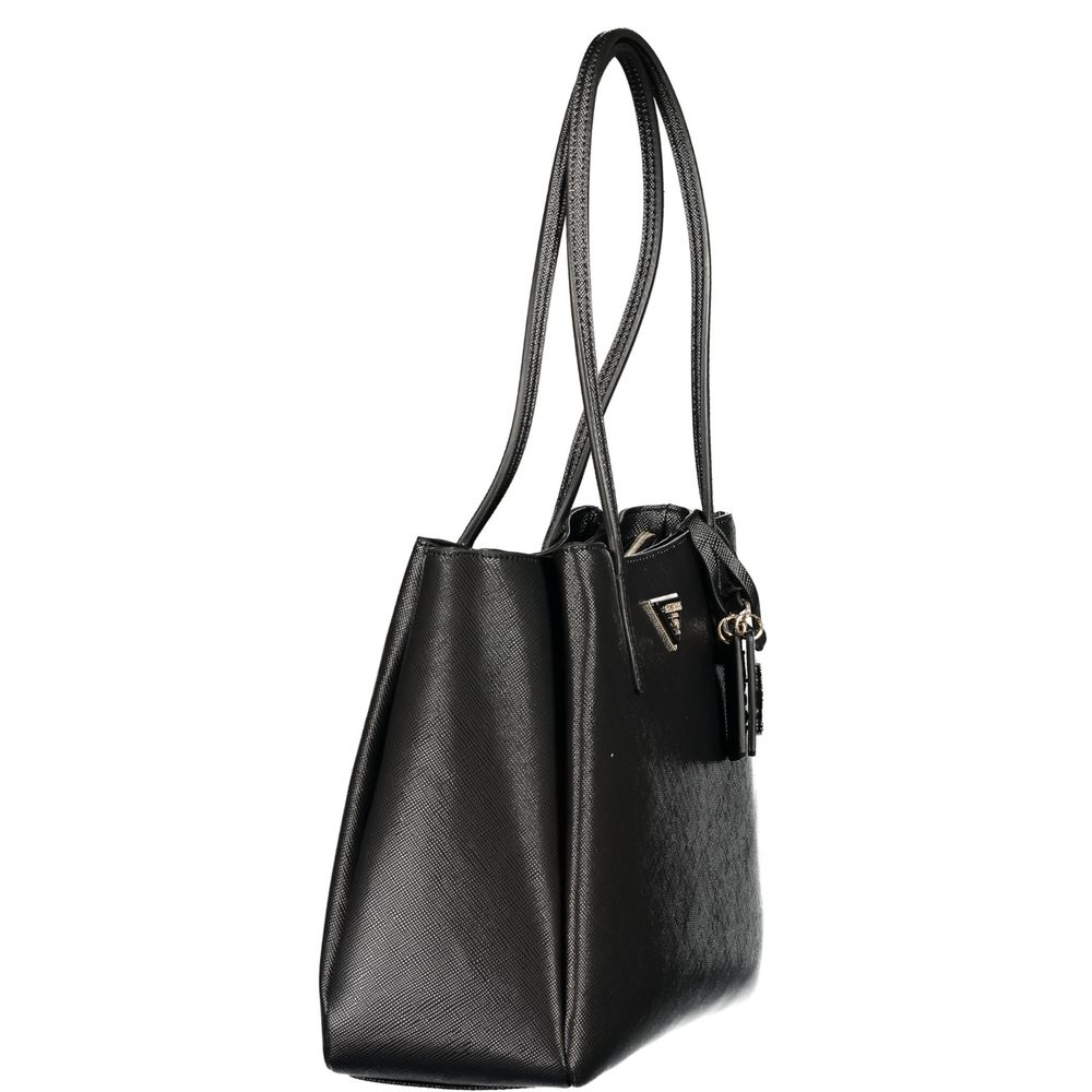 Black Polyurethane Women's Bag