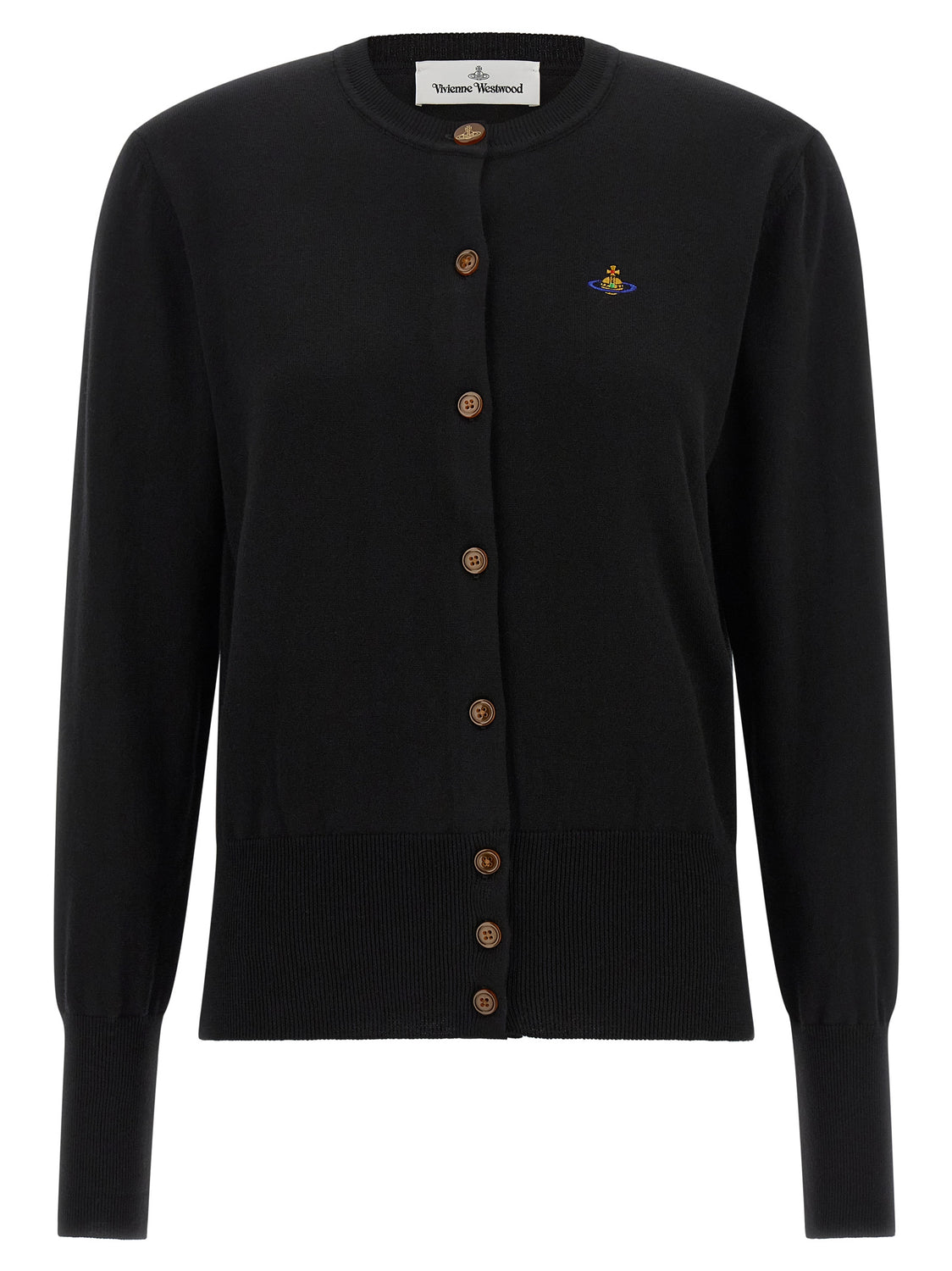 Black Cotton Cardigan