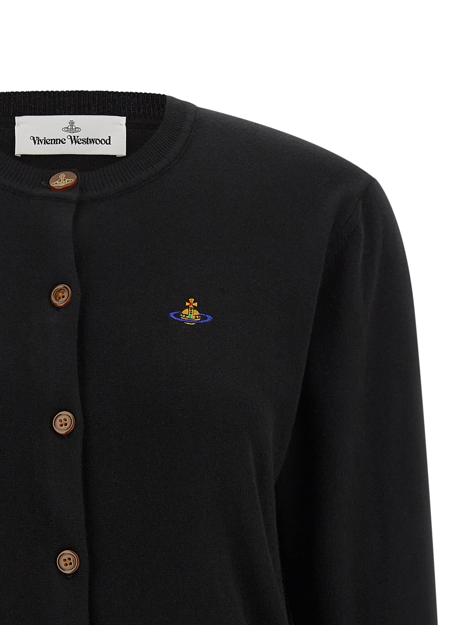 Black Cotton Cardigan