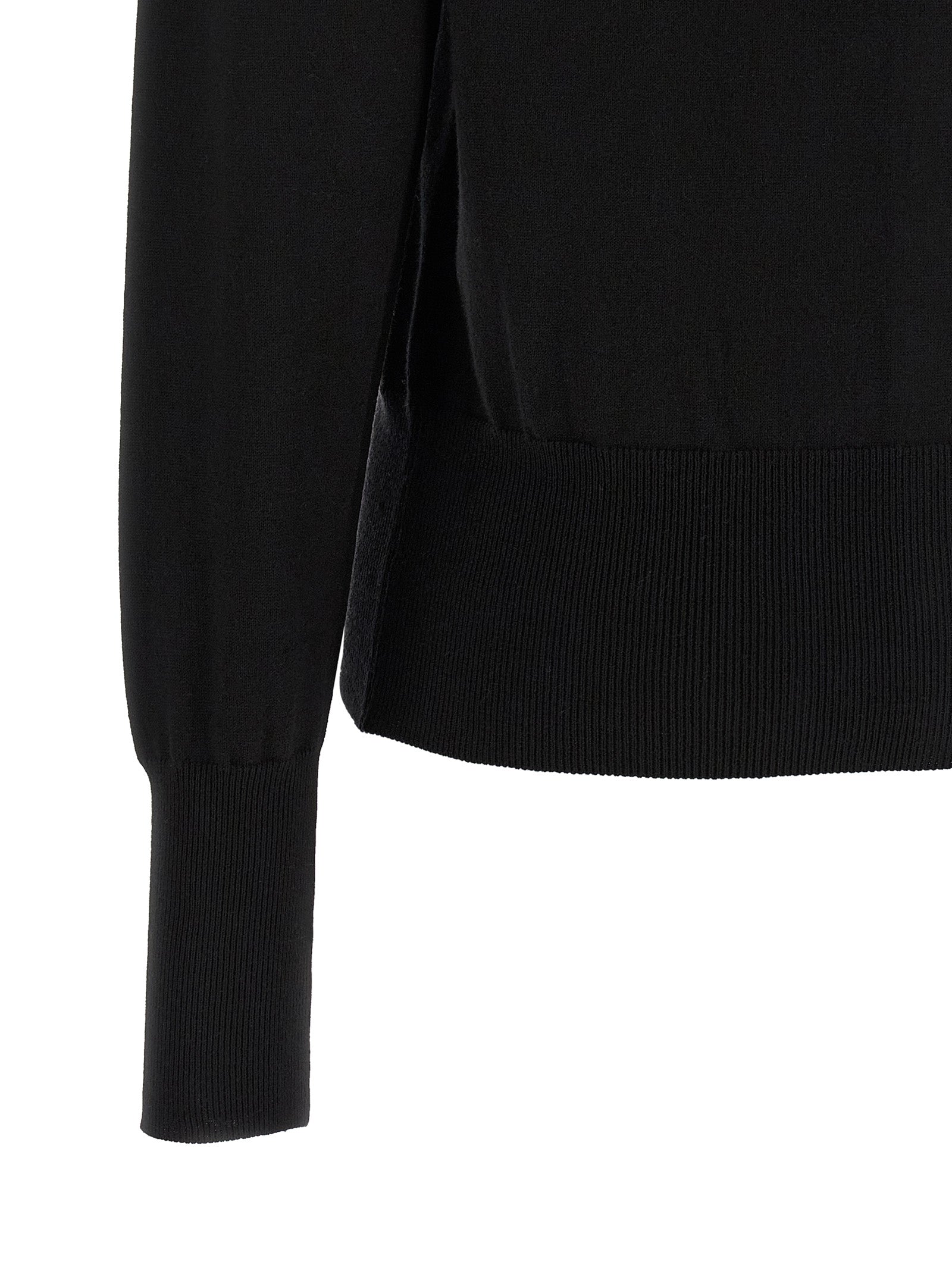 Black Cotton Cardigan