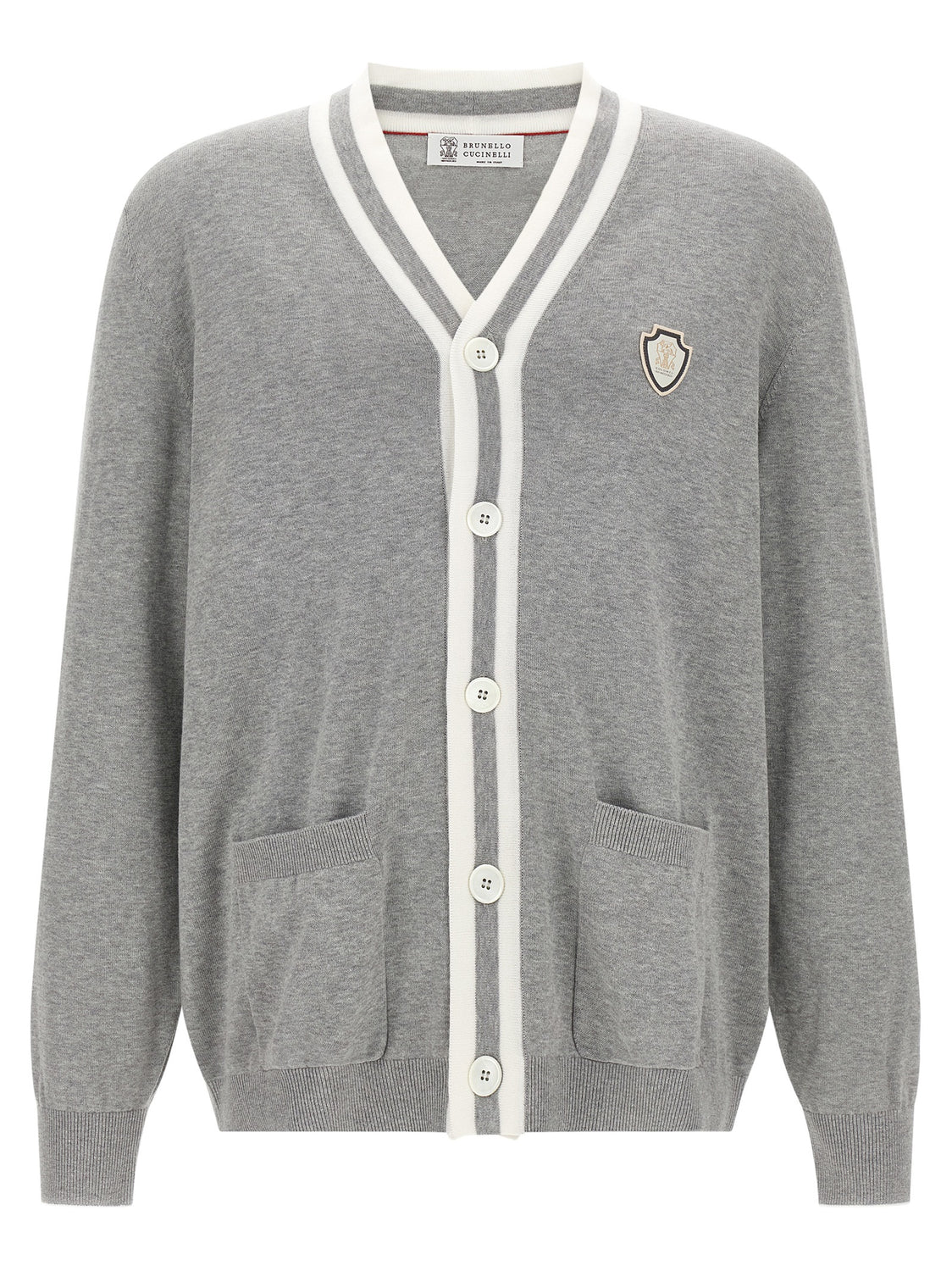 Gray Cotton Cardigan