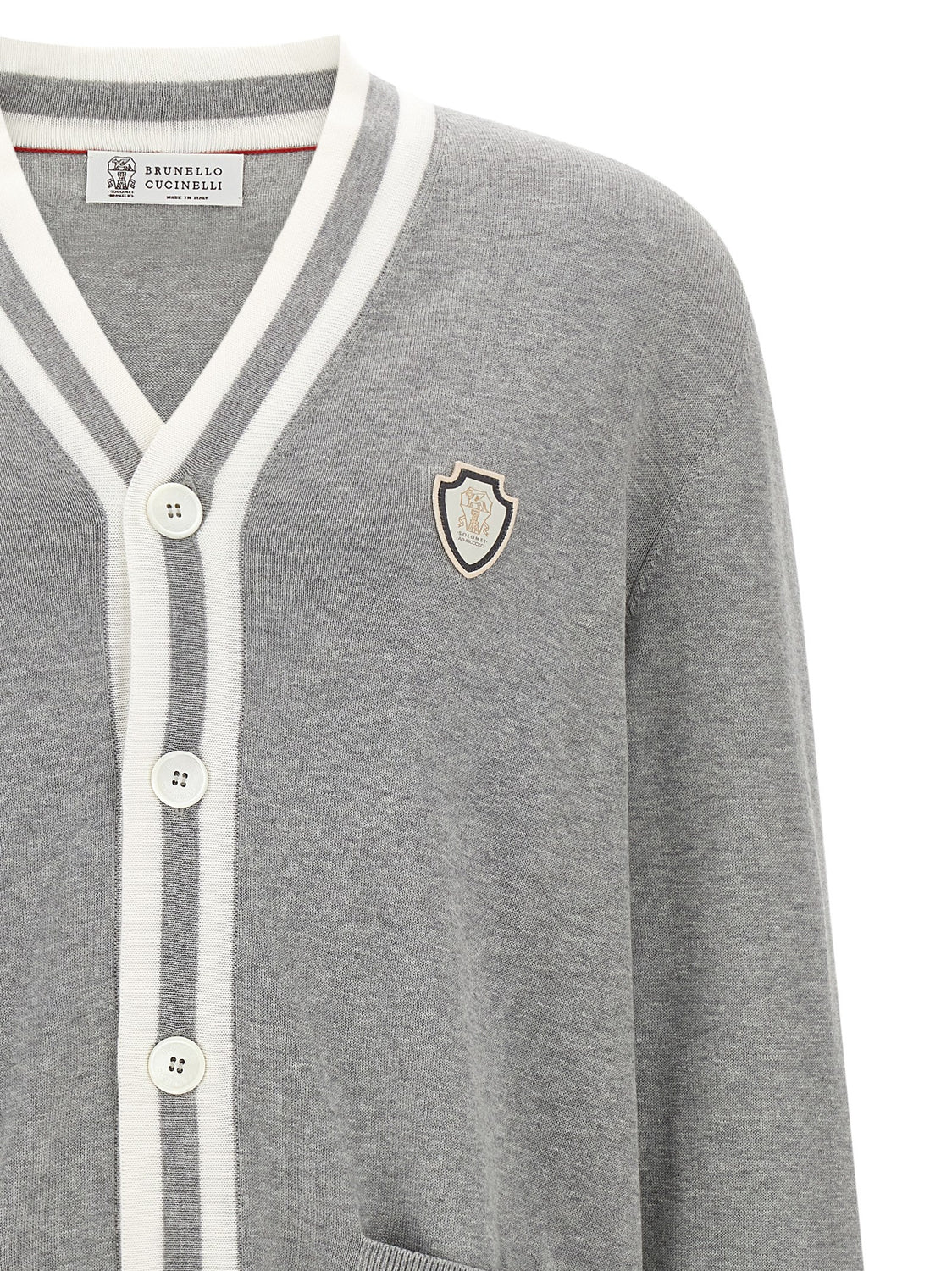 Gray Cotton Cardigan