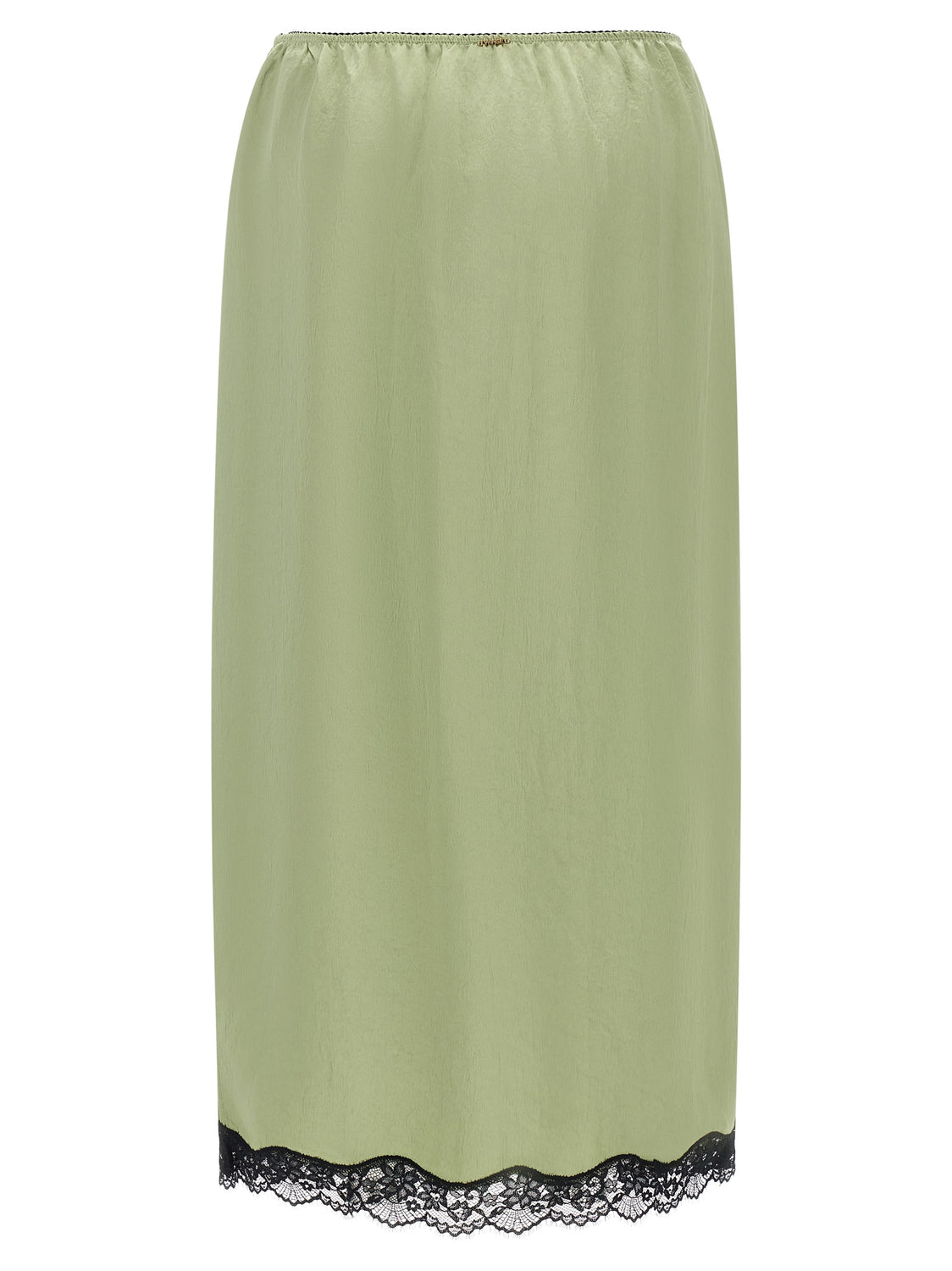 Bicolor Marabou Midi Skirt