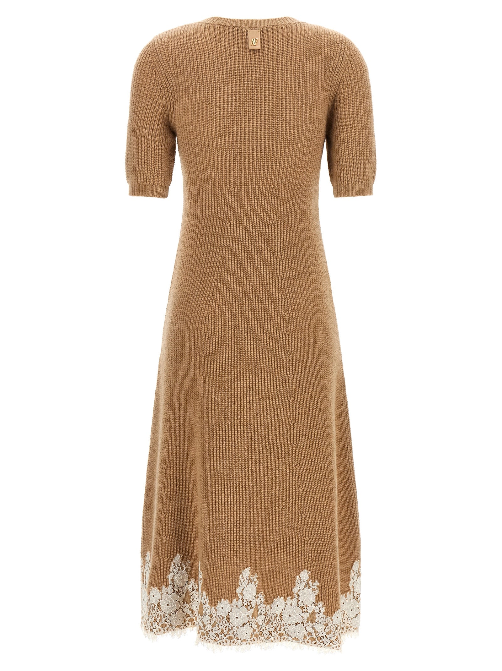 Brown Cashmere Midi Dress