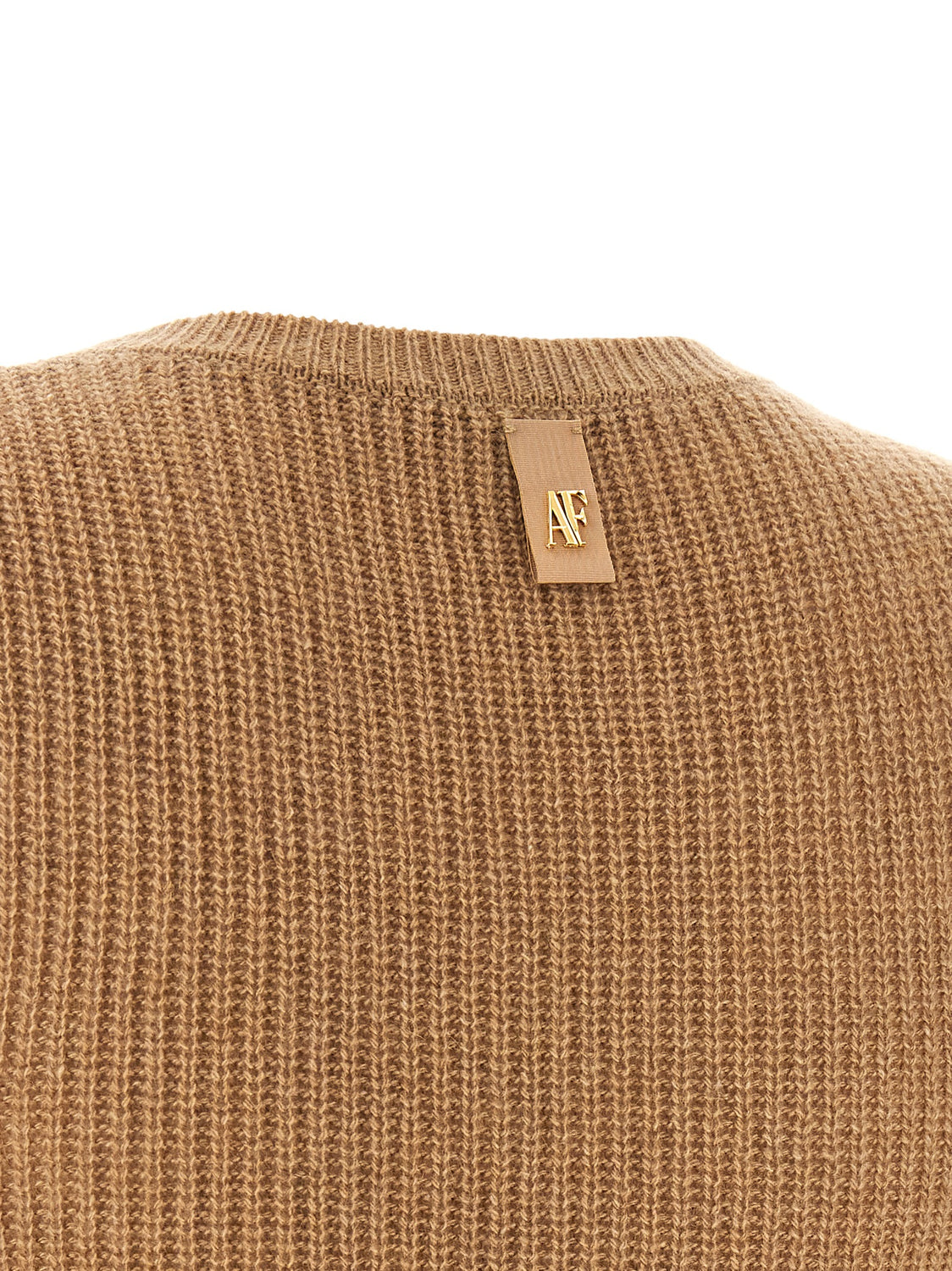 Brown Cashmere Midi Dress