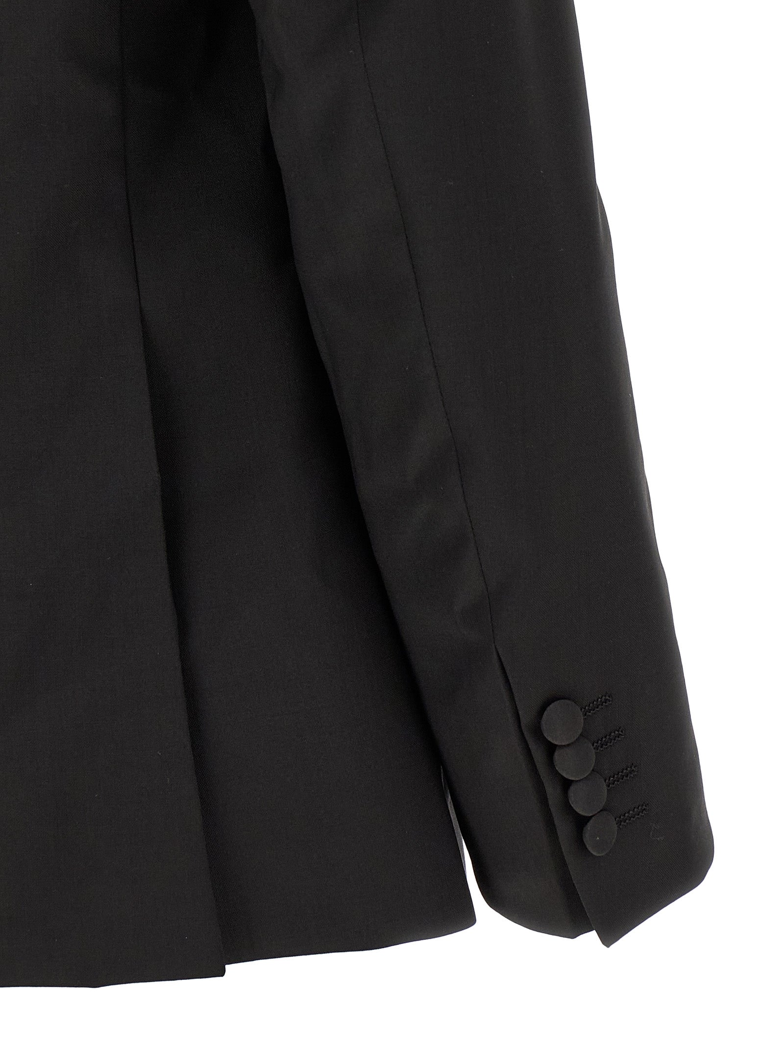 Black Wool Two-Piece Suit