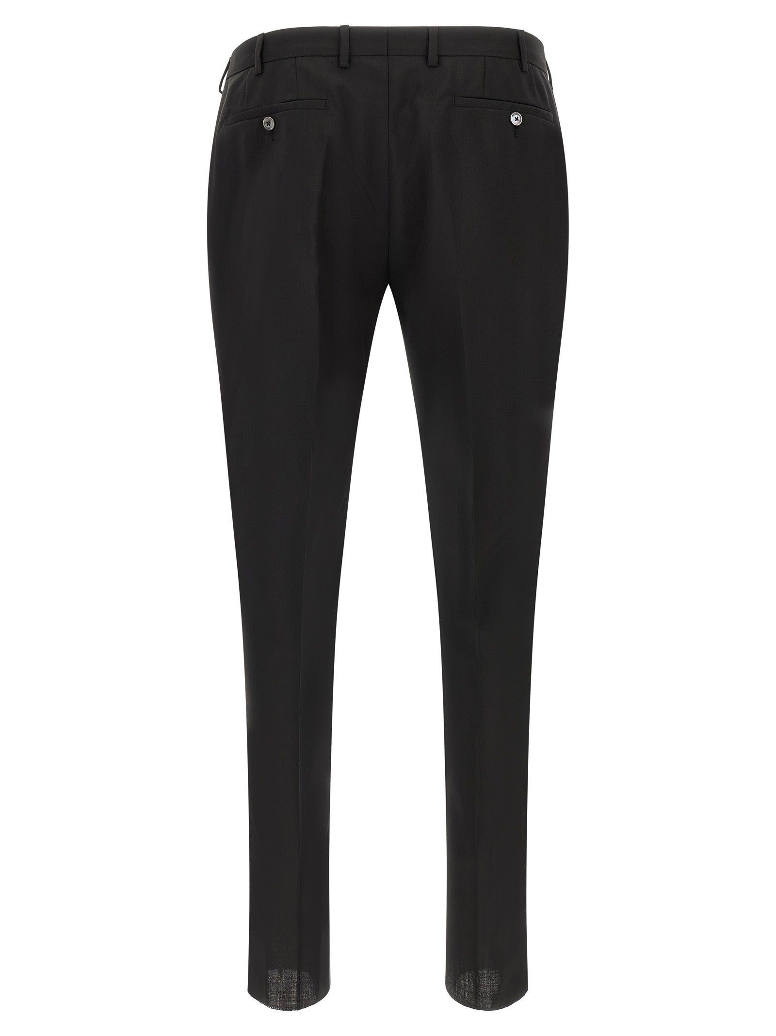 Black Wool Two-Piece Suit