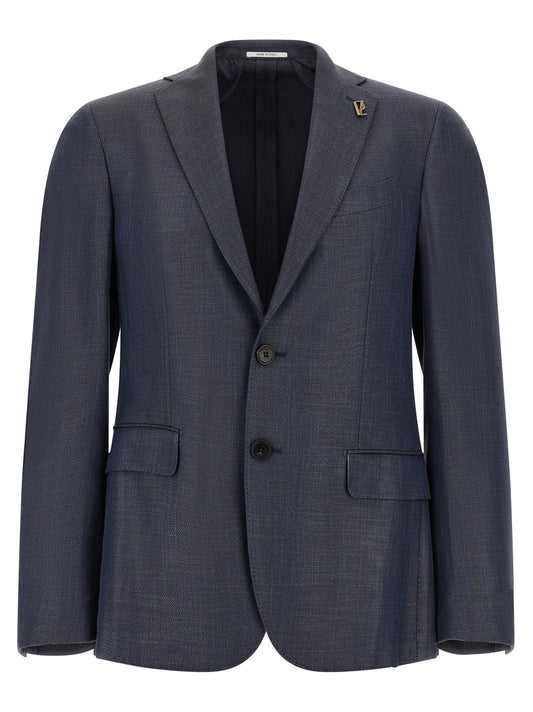 Blue Viscose Blazer
