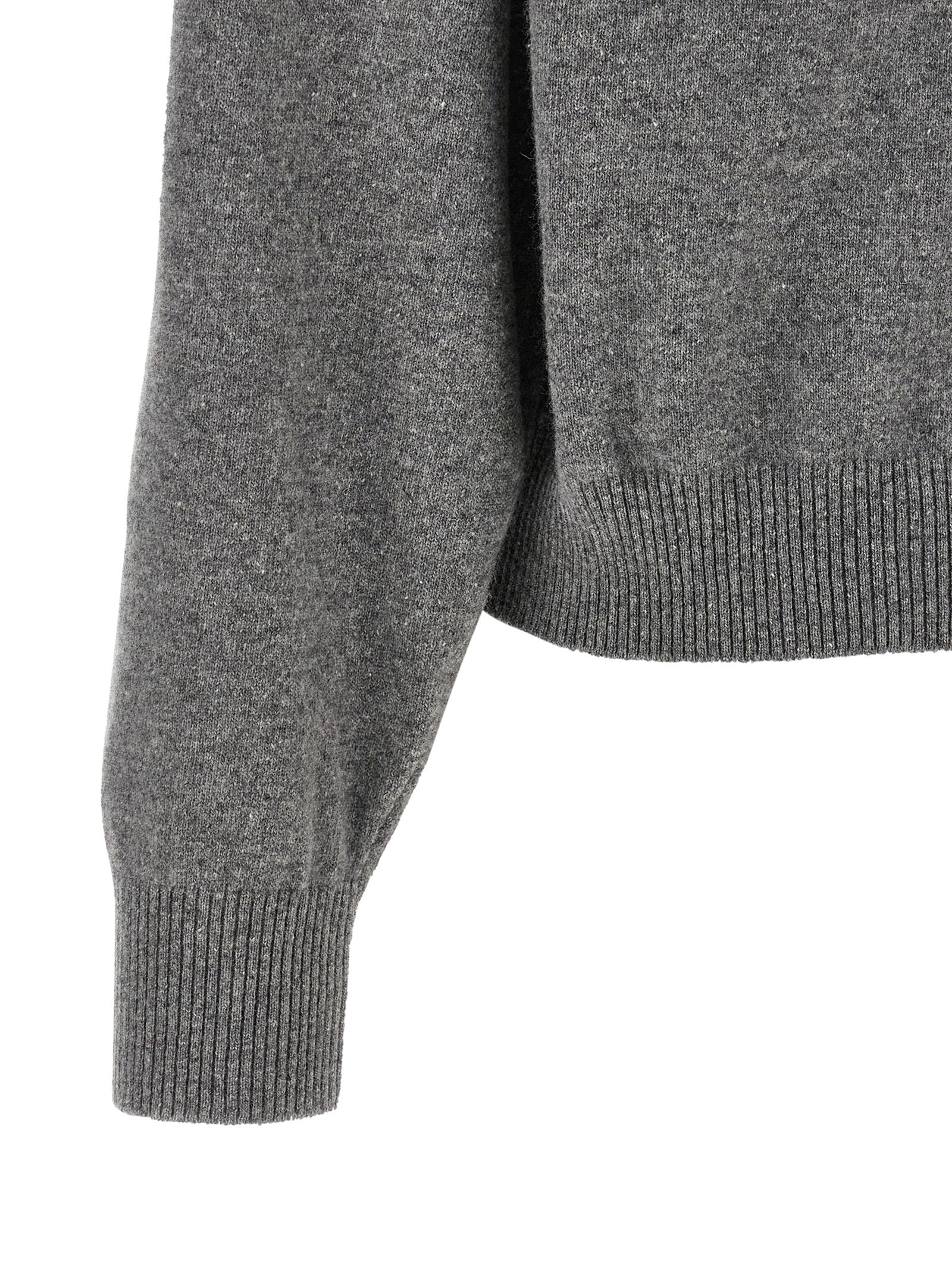 Gray Virgin Wool Cardigan