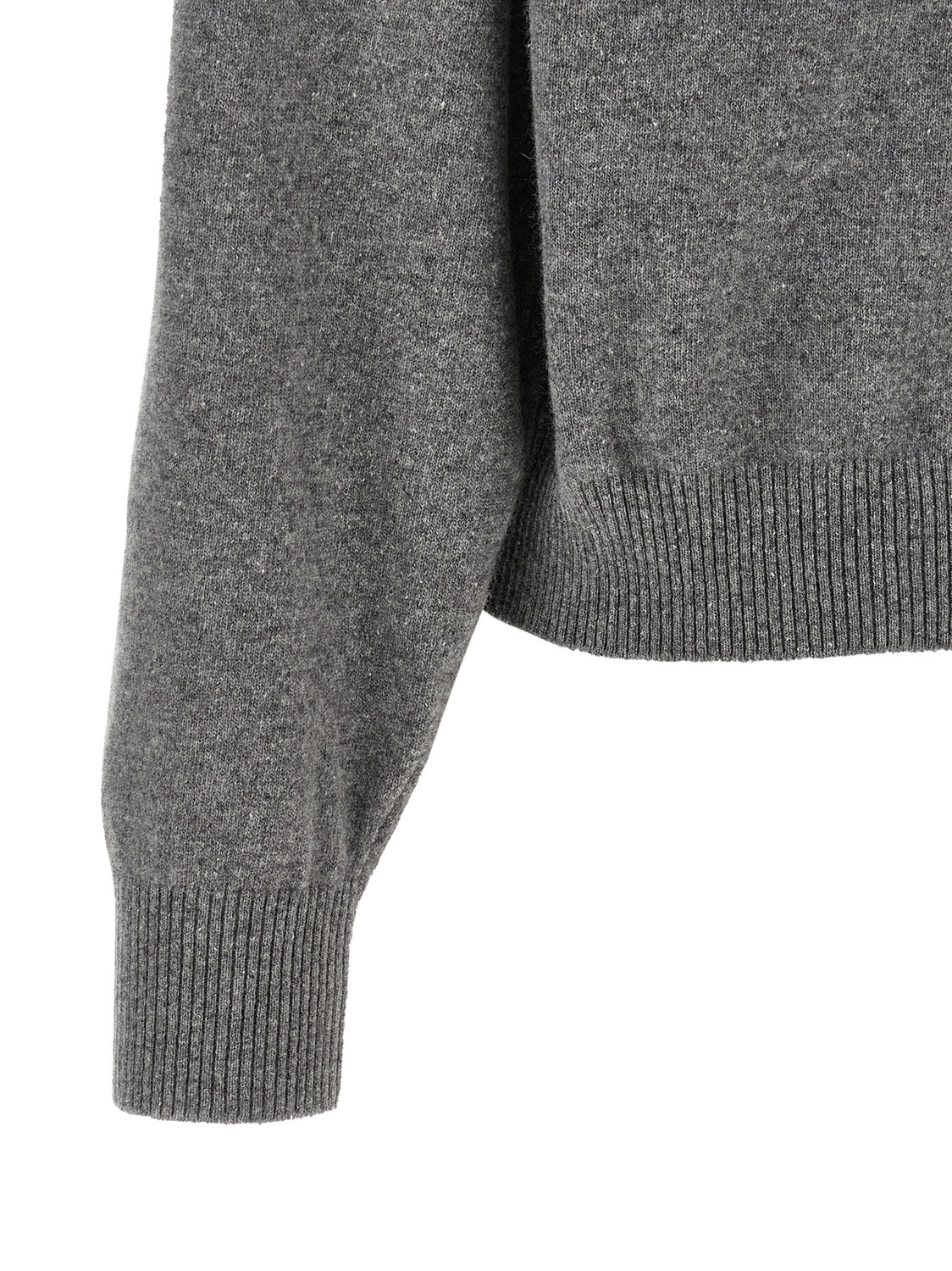 Gray Virgin Wool Cardigan