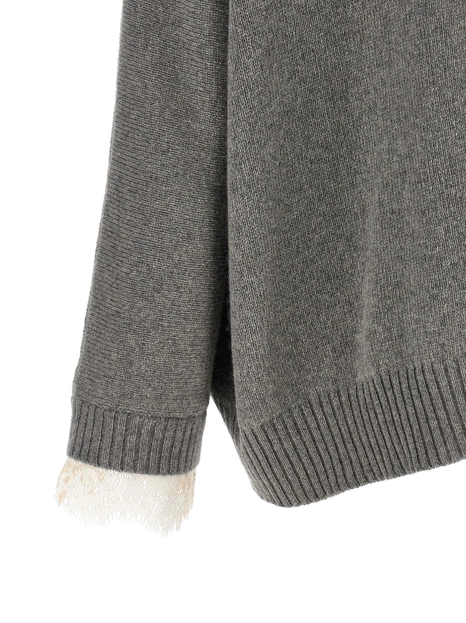 Gray Cashmere Cardigan