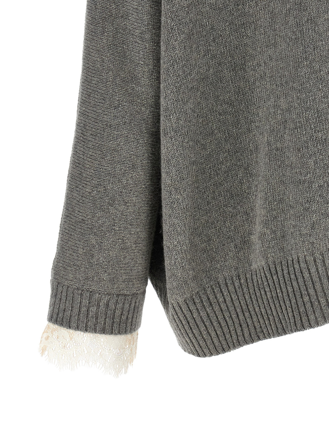 Gray Cashmere Cardigan