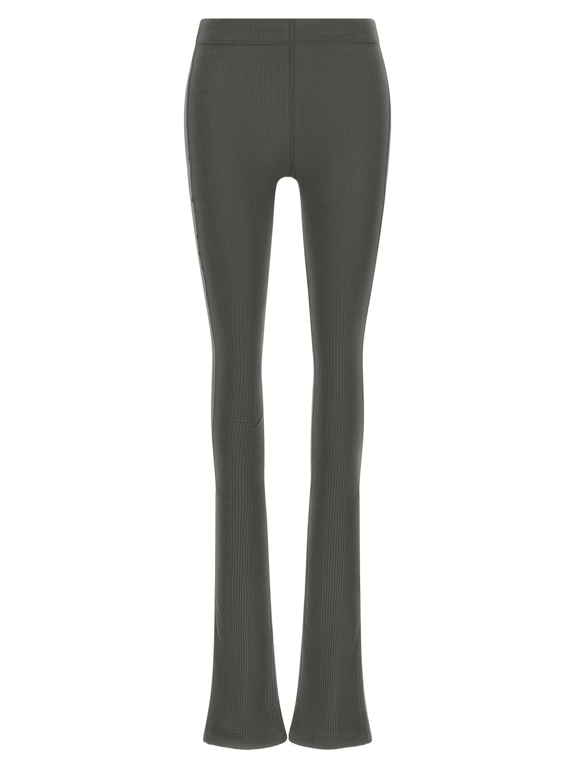 Gray Cotton Flared Pants