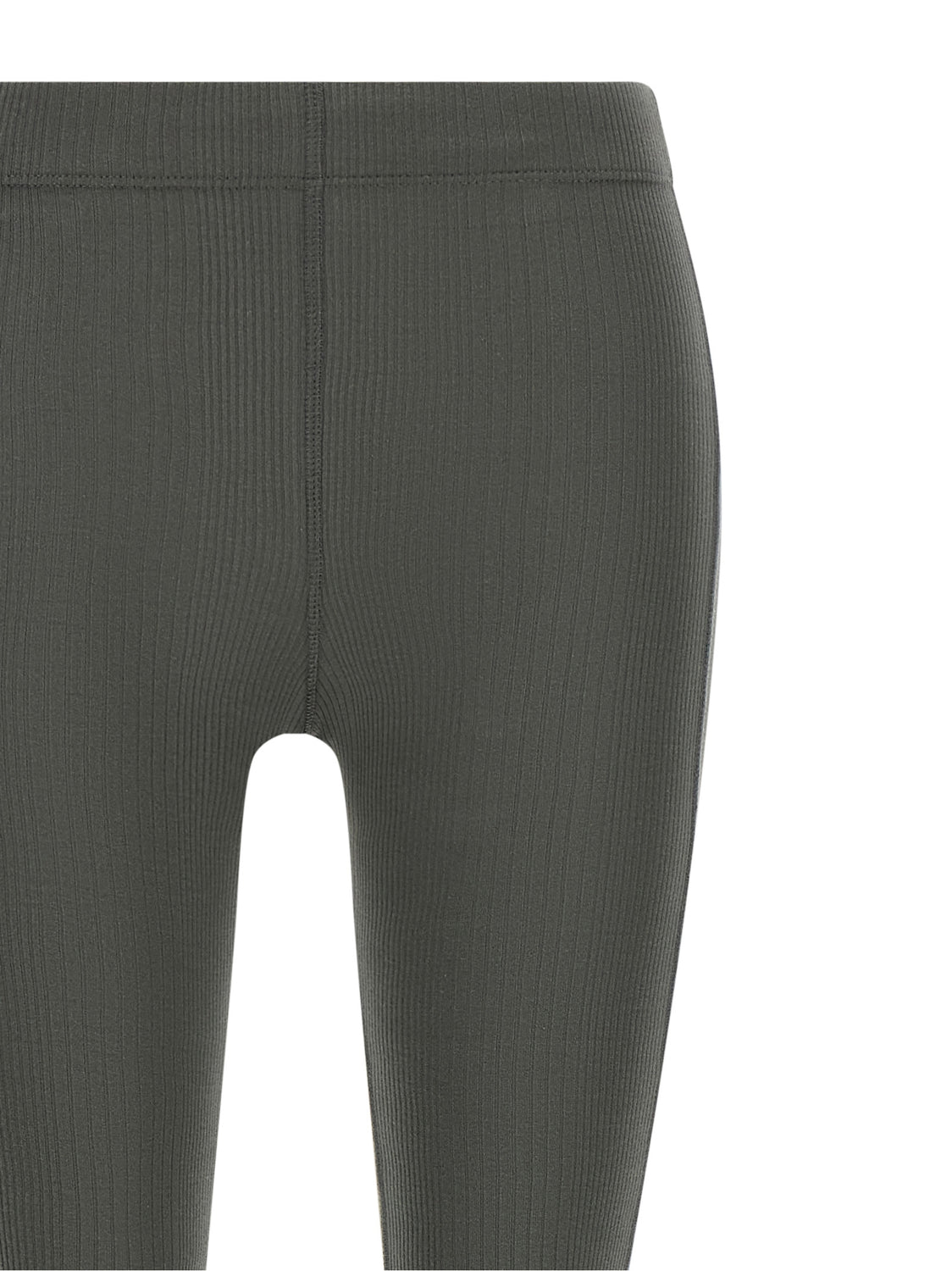 Gray Cotton Flared Pants