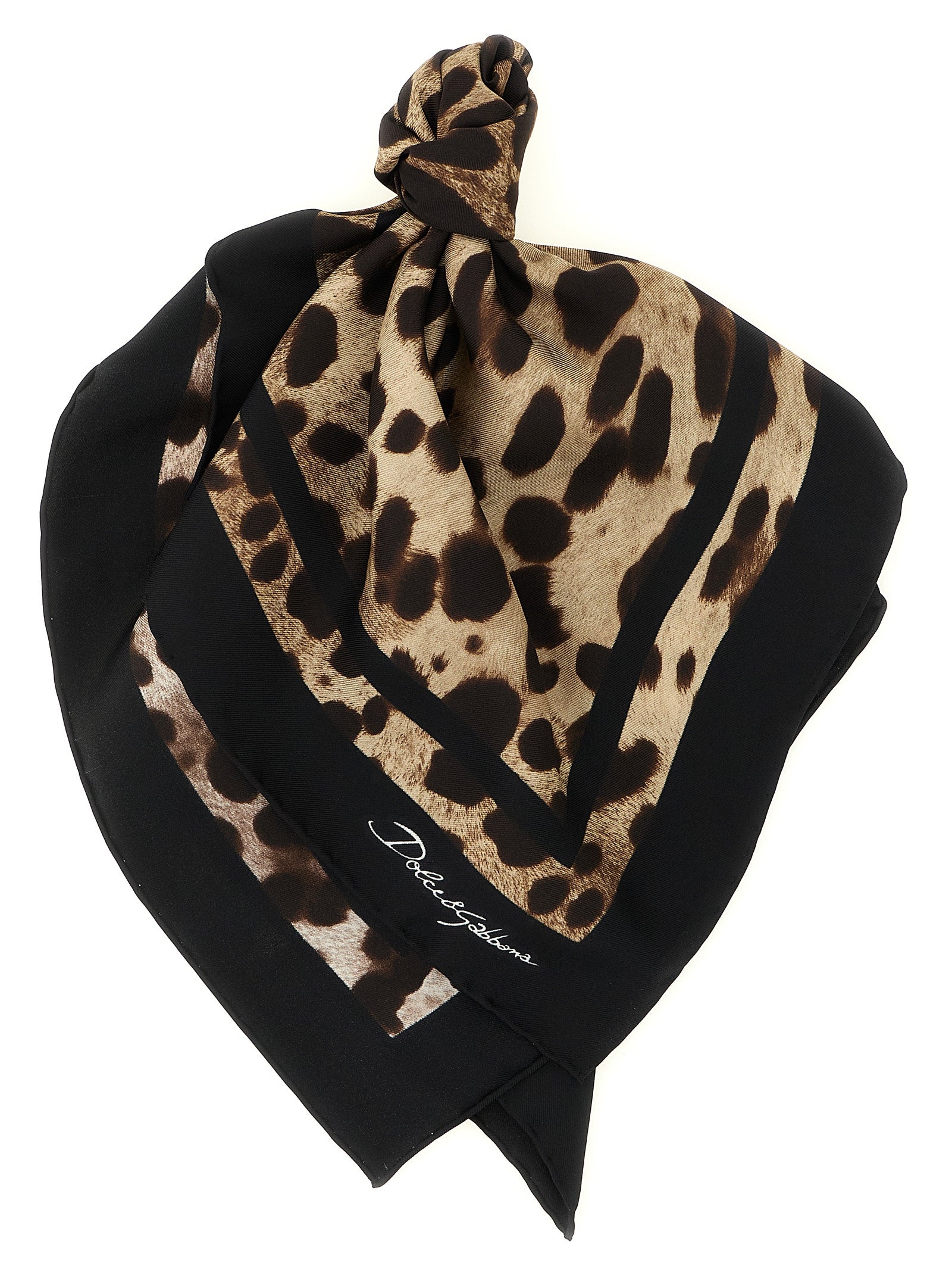Brown Silk Scarf