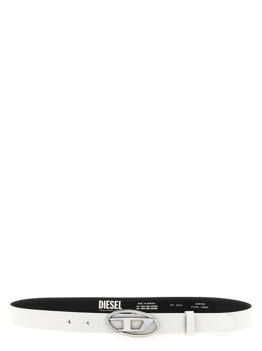 White Leather Regular Belt