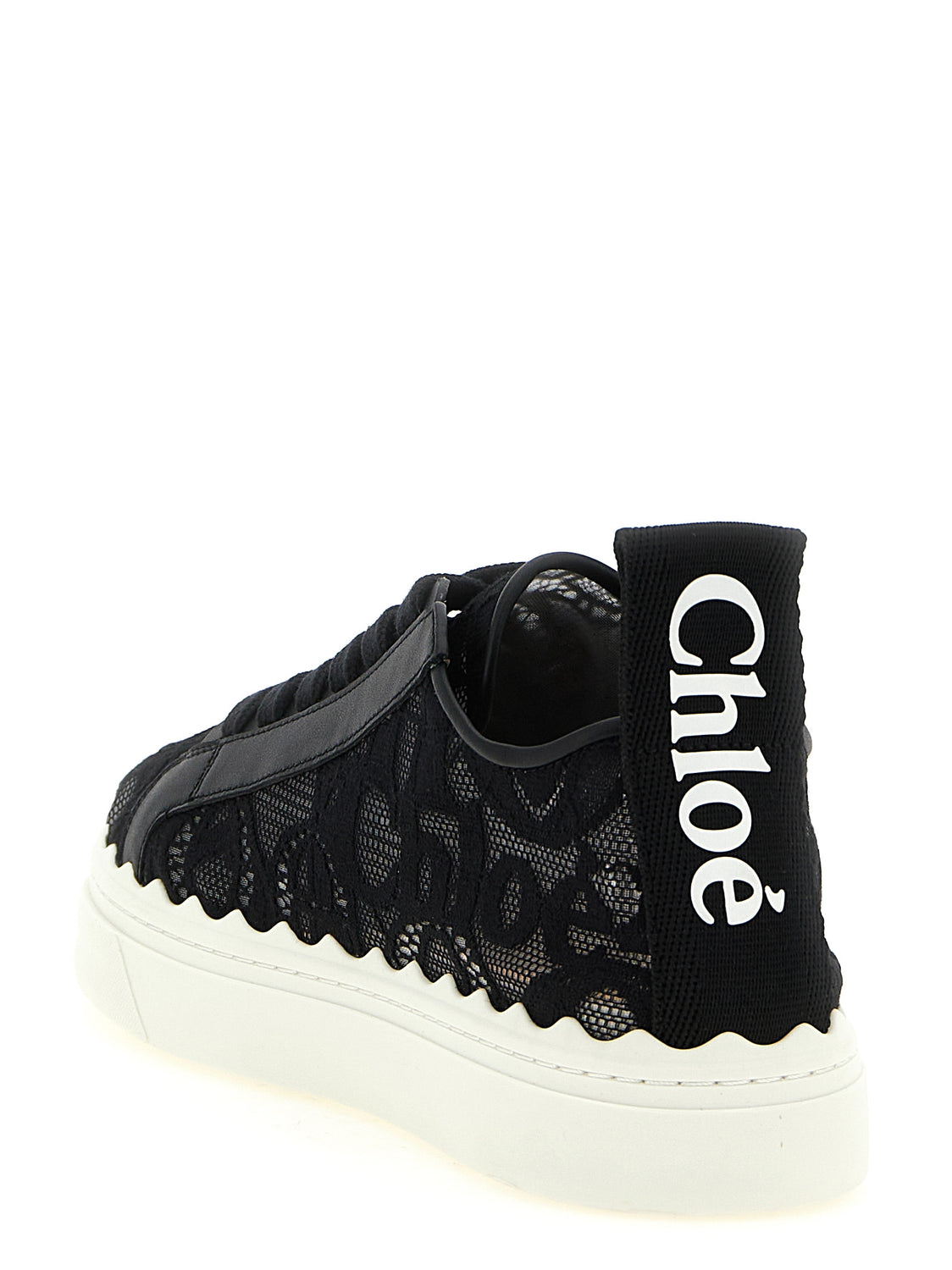 Black Polyamide Low Top Sneakers
