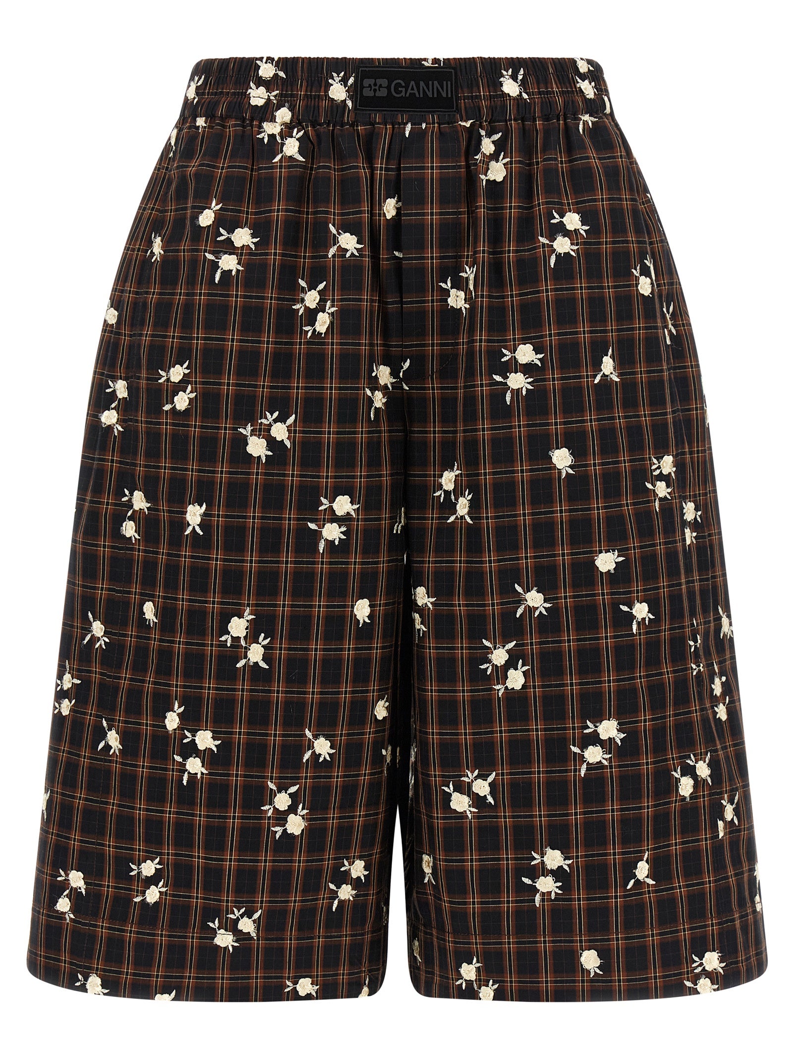 Brown Organic Cotton Bermuda Shorts