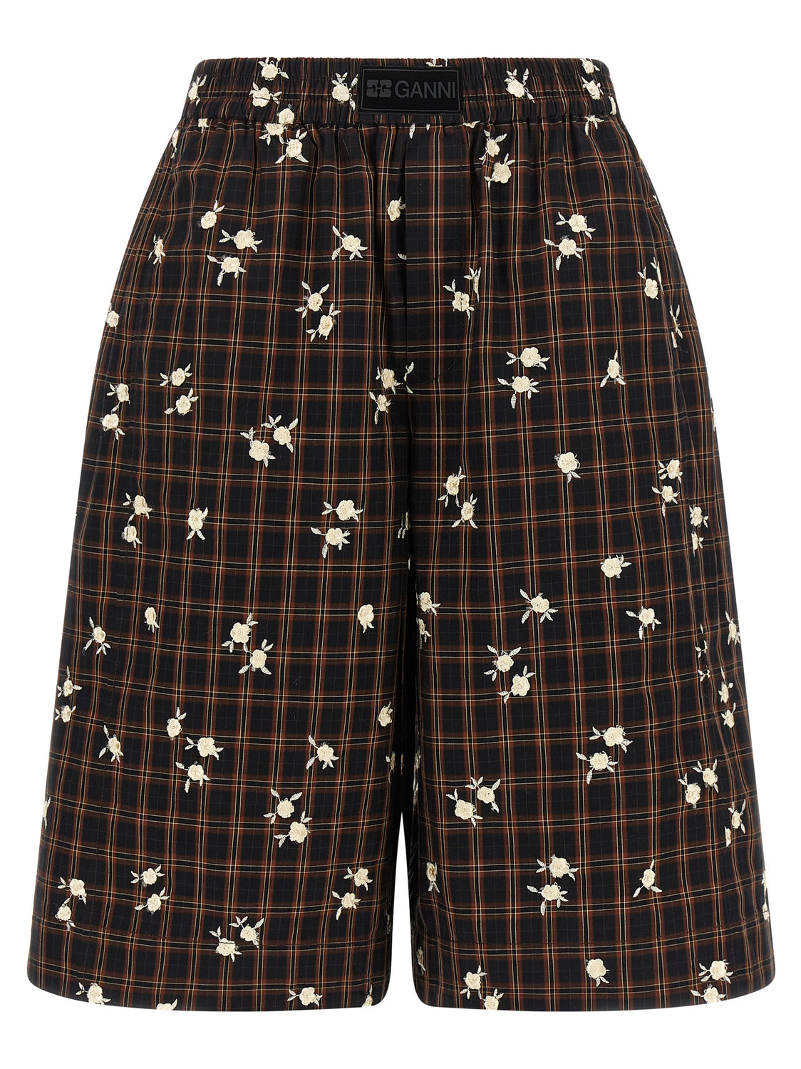 Brown Organic Cotton Bermuda Shorts