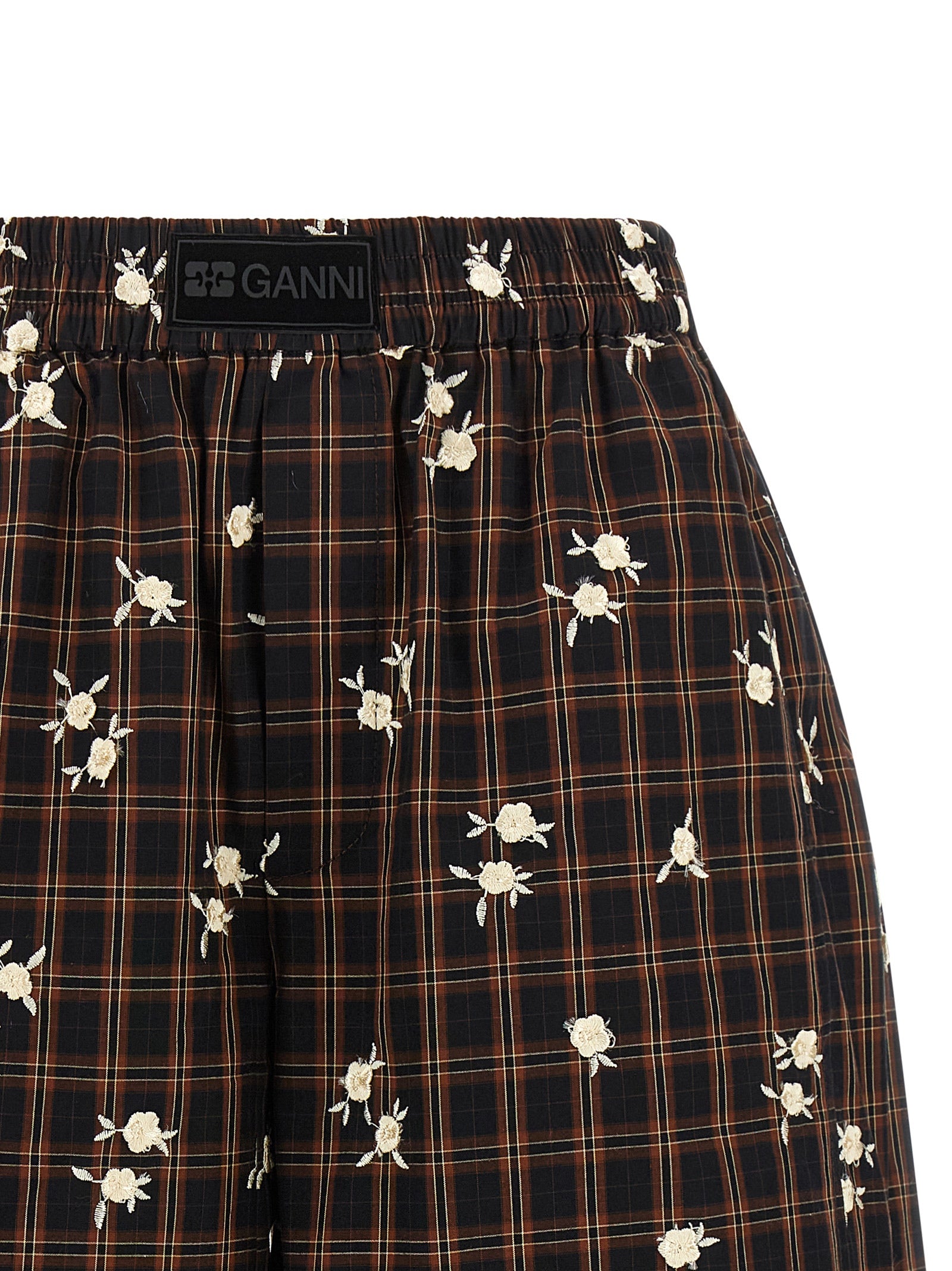 Brown Organic Cotton Bermuda Shorts