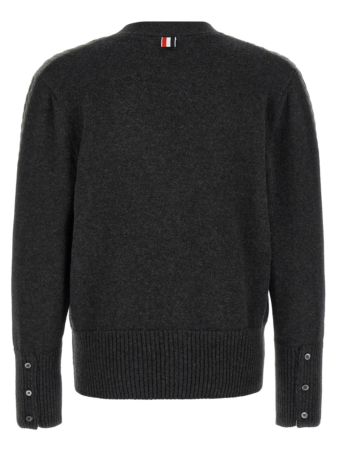 Gray Virgin Wool Cardigan