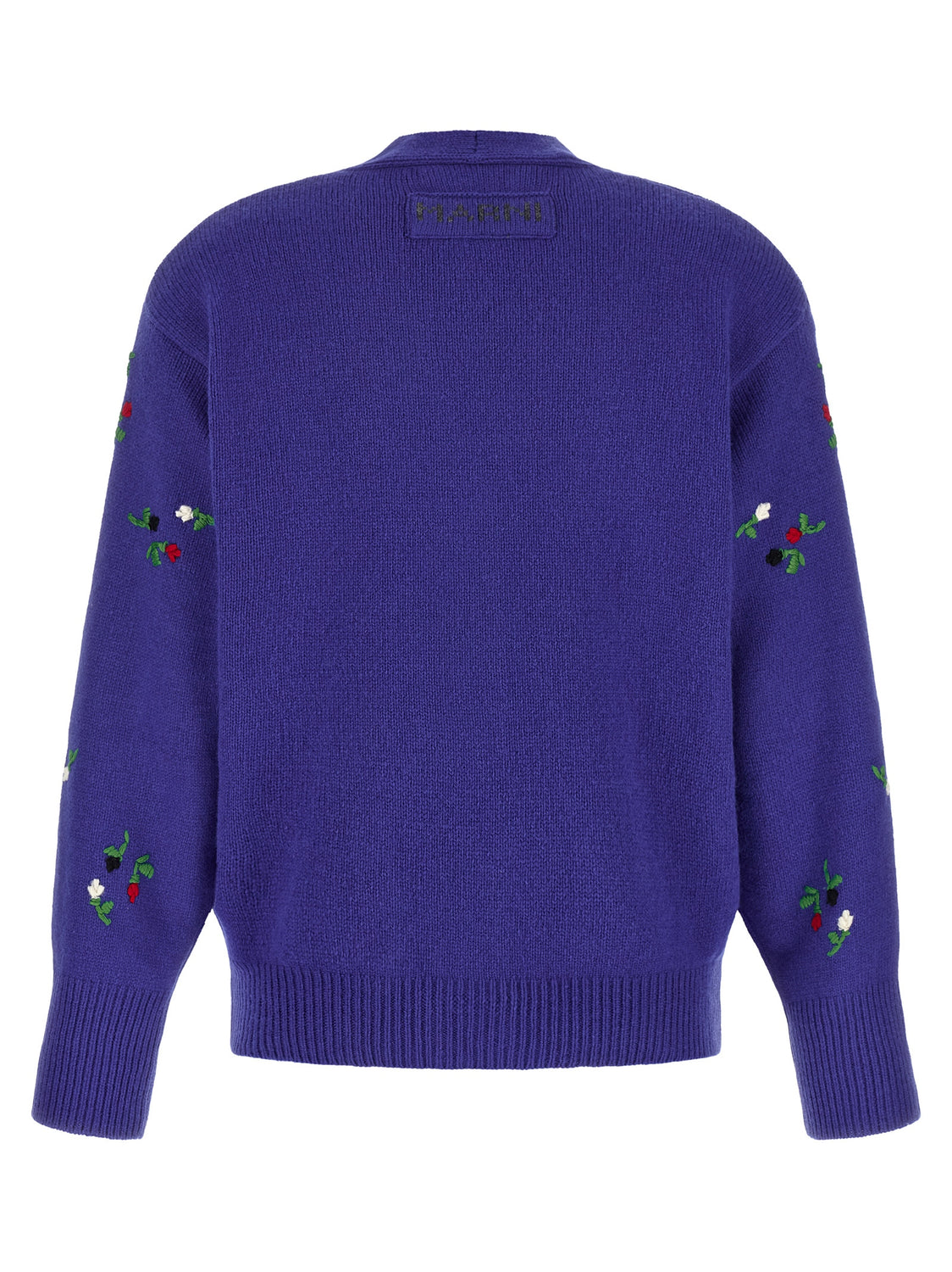 Blue Virgin Wool Cardigan