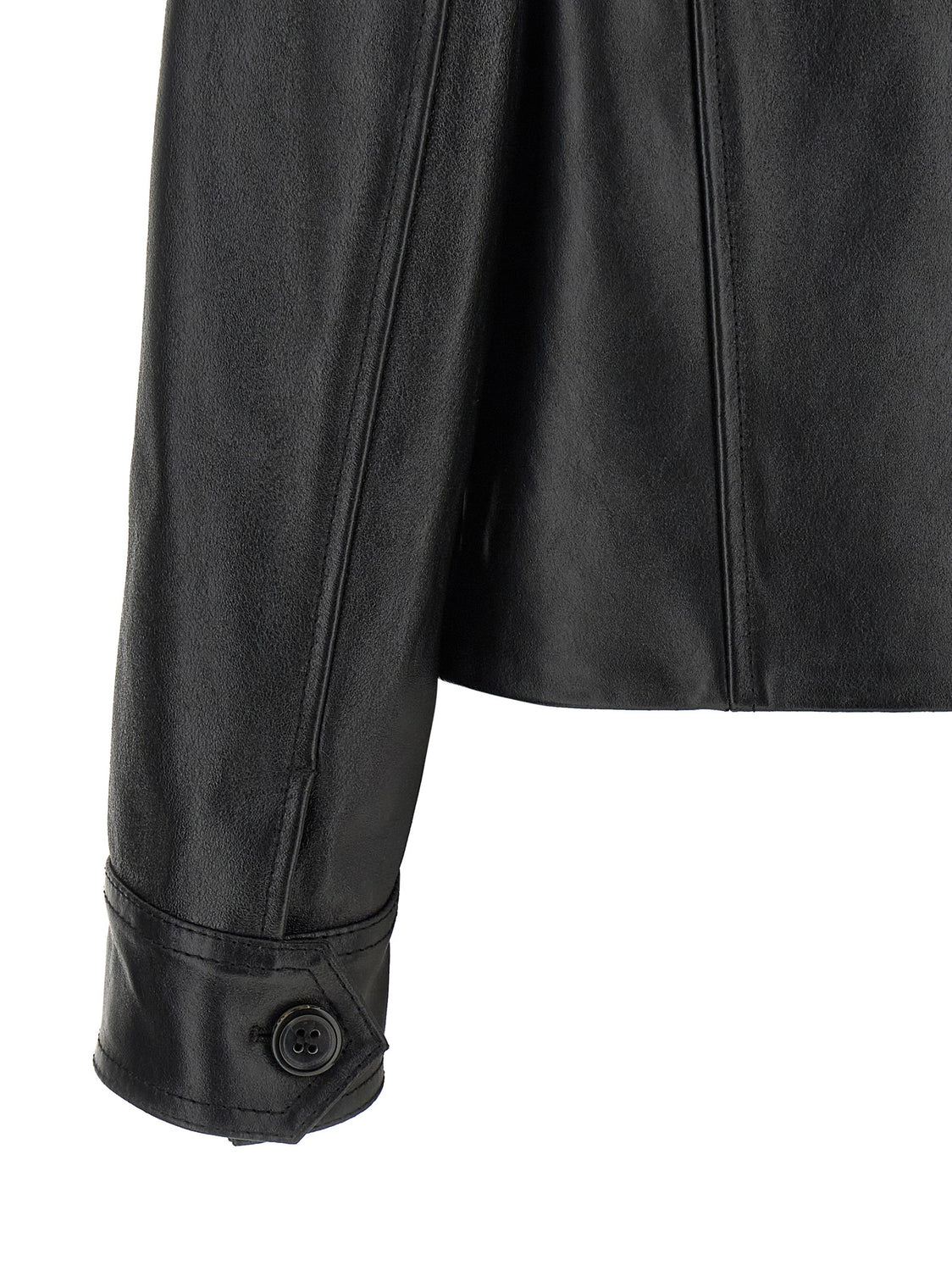 Black Calfskin Leather Jacket