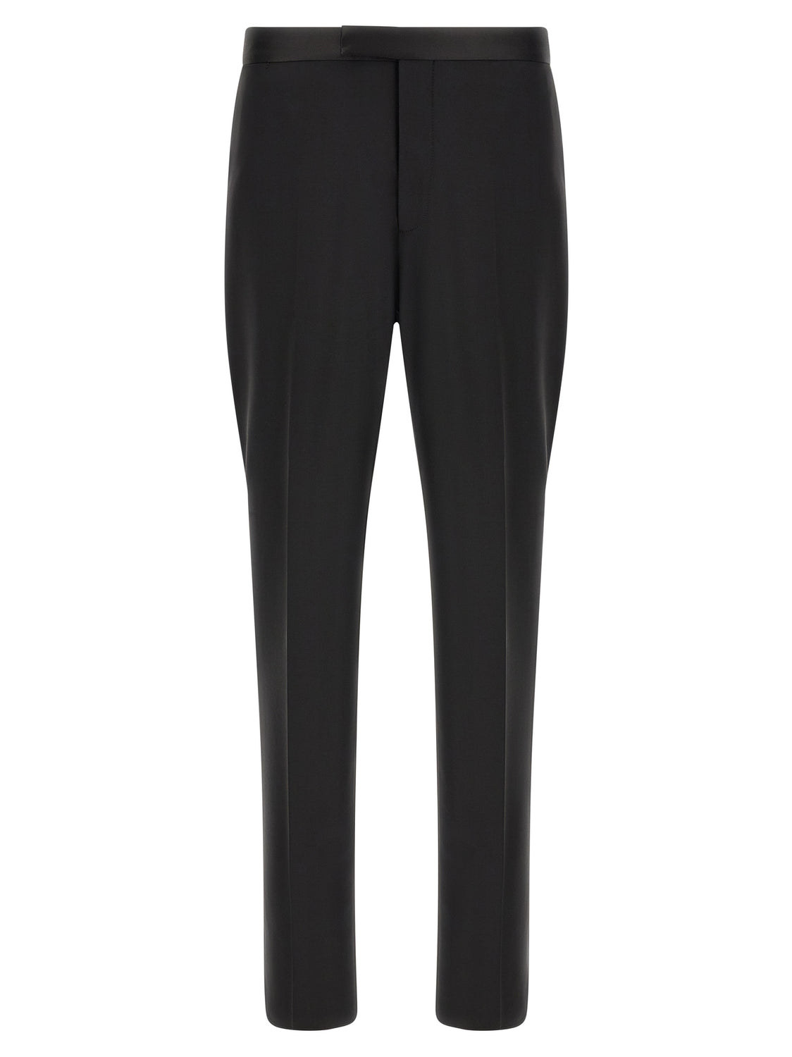 Black Virgin Wool Two-Piece Suit