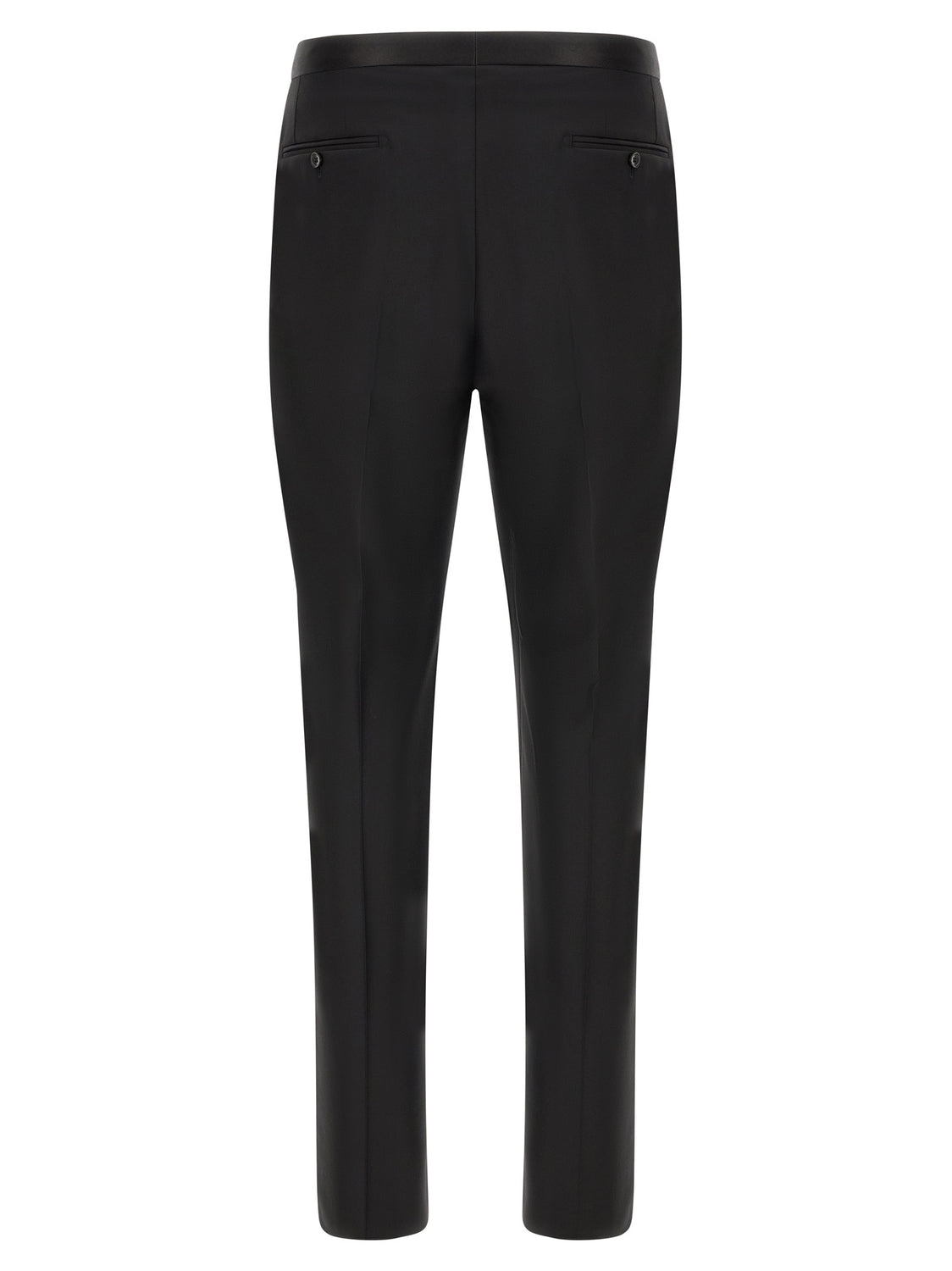 Black Virgin Wool Two-Piece Suit