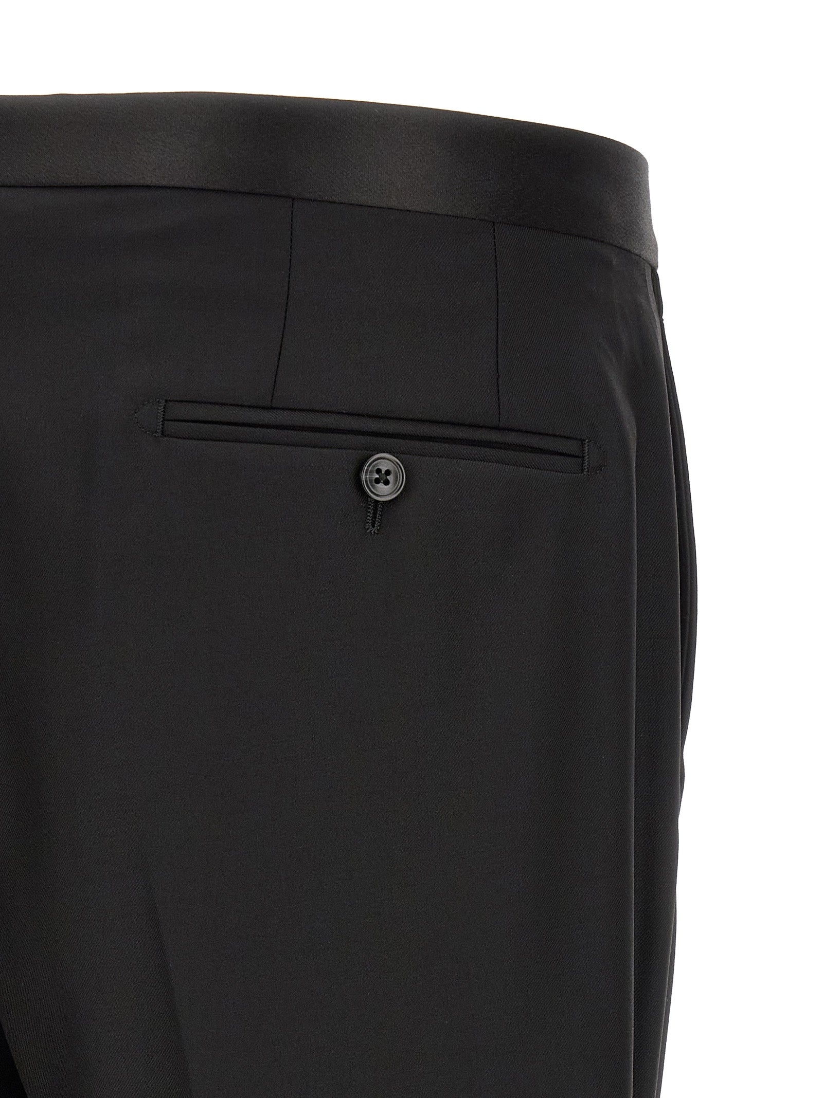Black Virgin Wool Two-Piece Suit