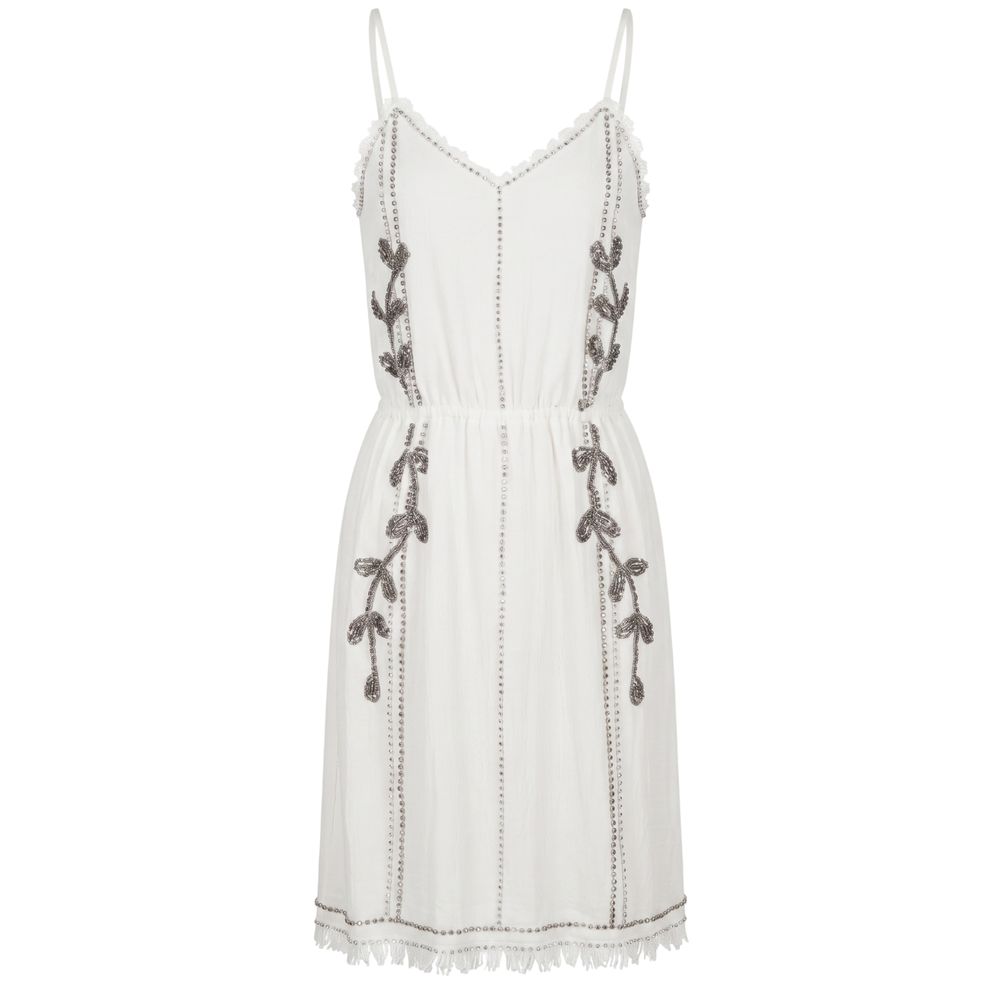 White Cotton Women Dress